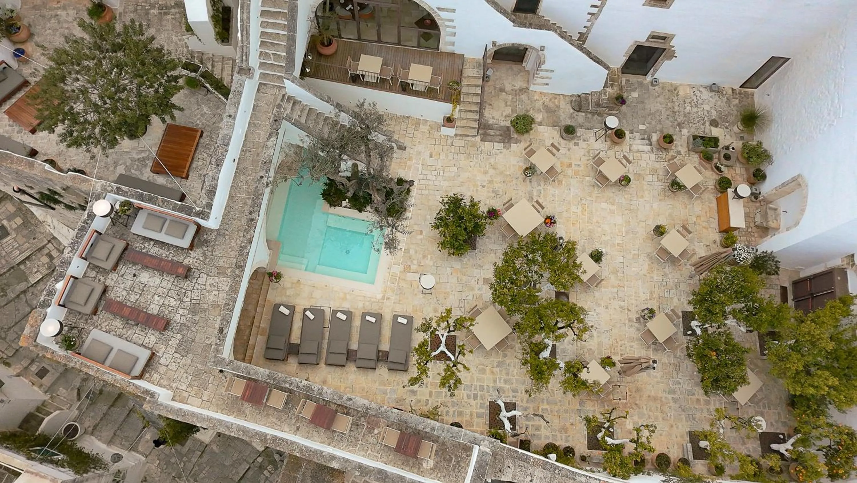Bird's eye view in La Sommità Relais & Chateaux
