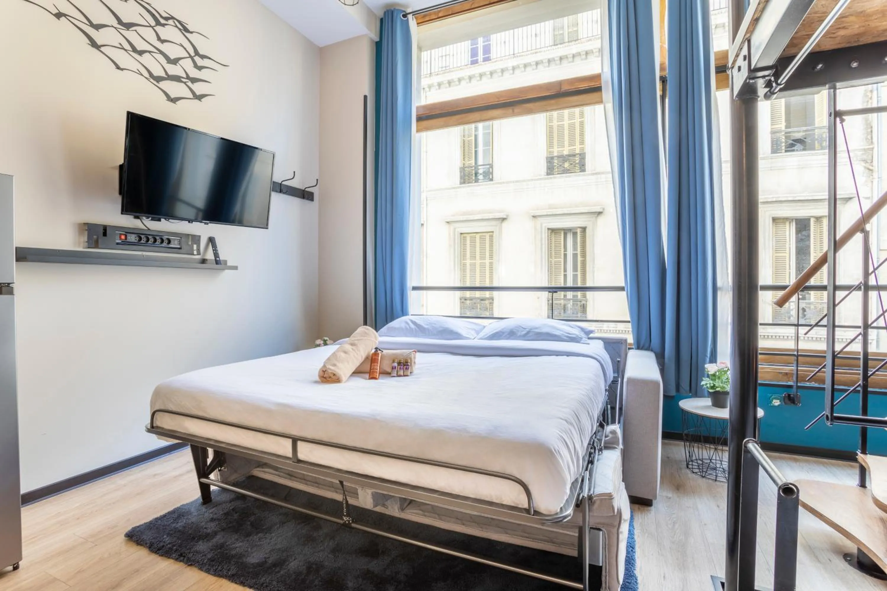 Bed in ADIRA Résid'Marseille Vieux-port 2 étoiles