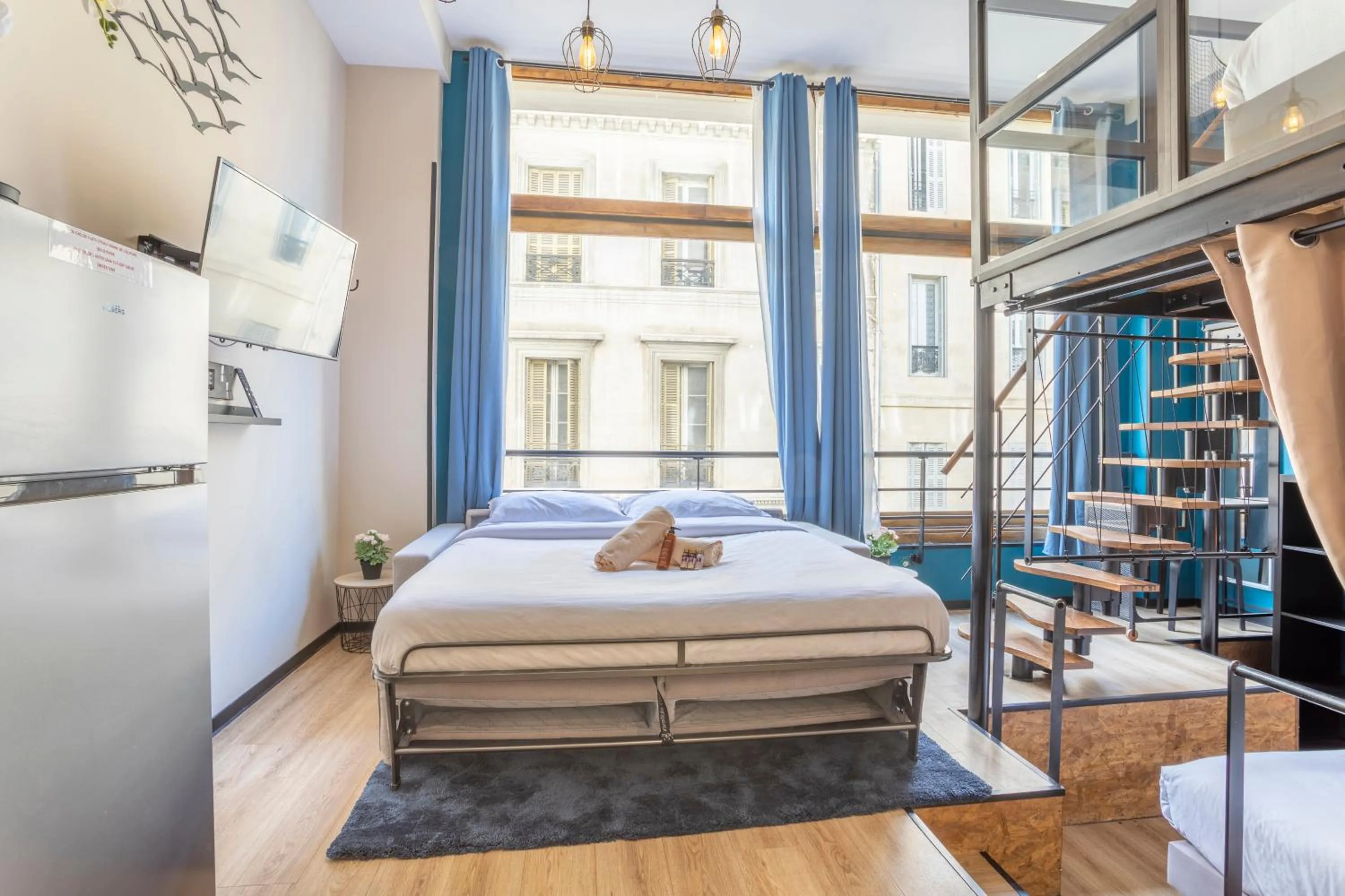 Bed in ADIRA Résid'Marseille Vieux-port 2 étoiles