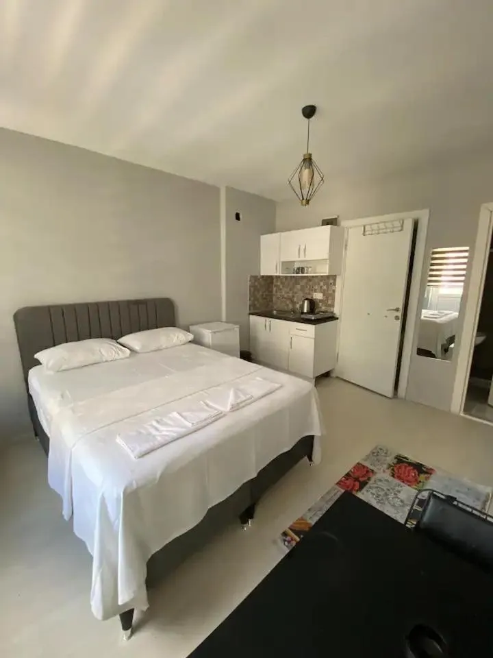 Bed in Zelya Istanbul Flats