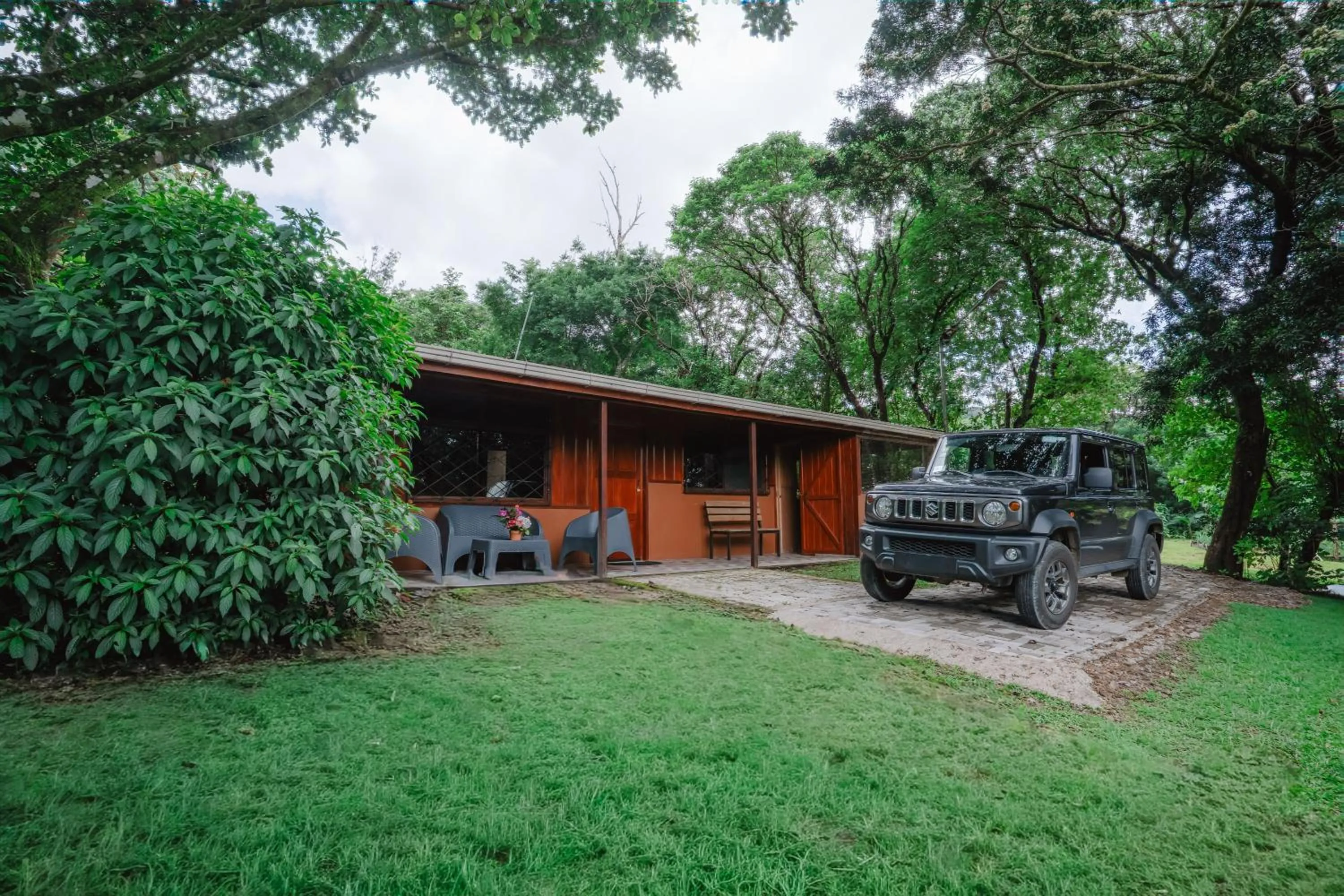 Parking in Cabañas La Pradera
