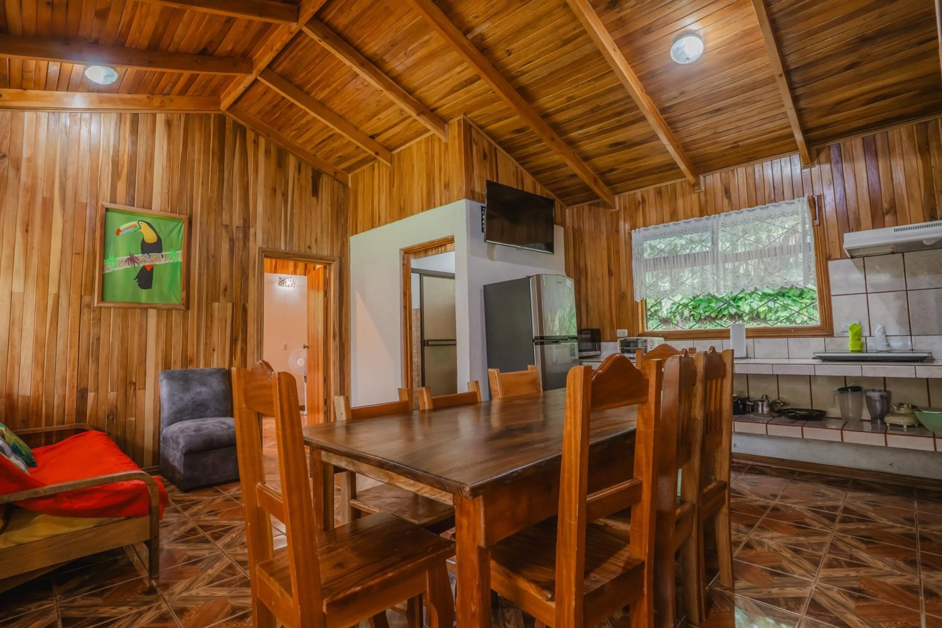 kitchen in Cabañas La Pradera