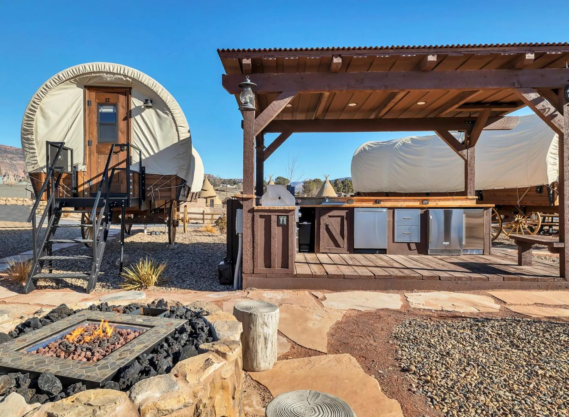 Property building in Zion White Bison Glamping & RV Resort