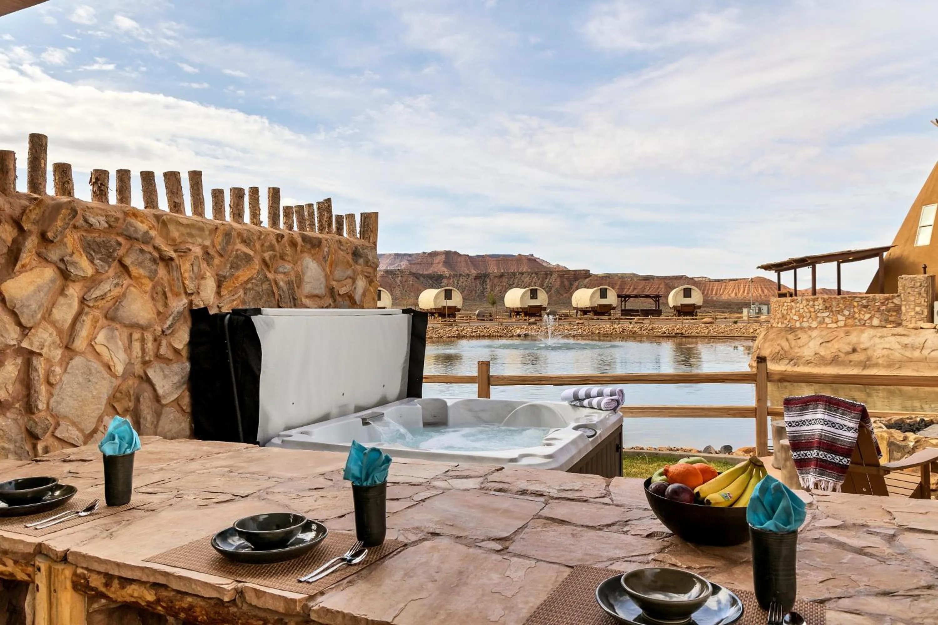 Property building in Zion White Bison Glamping & RV Resort