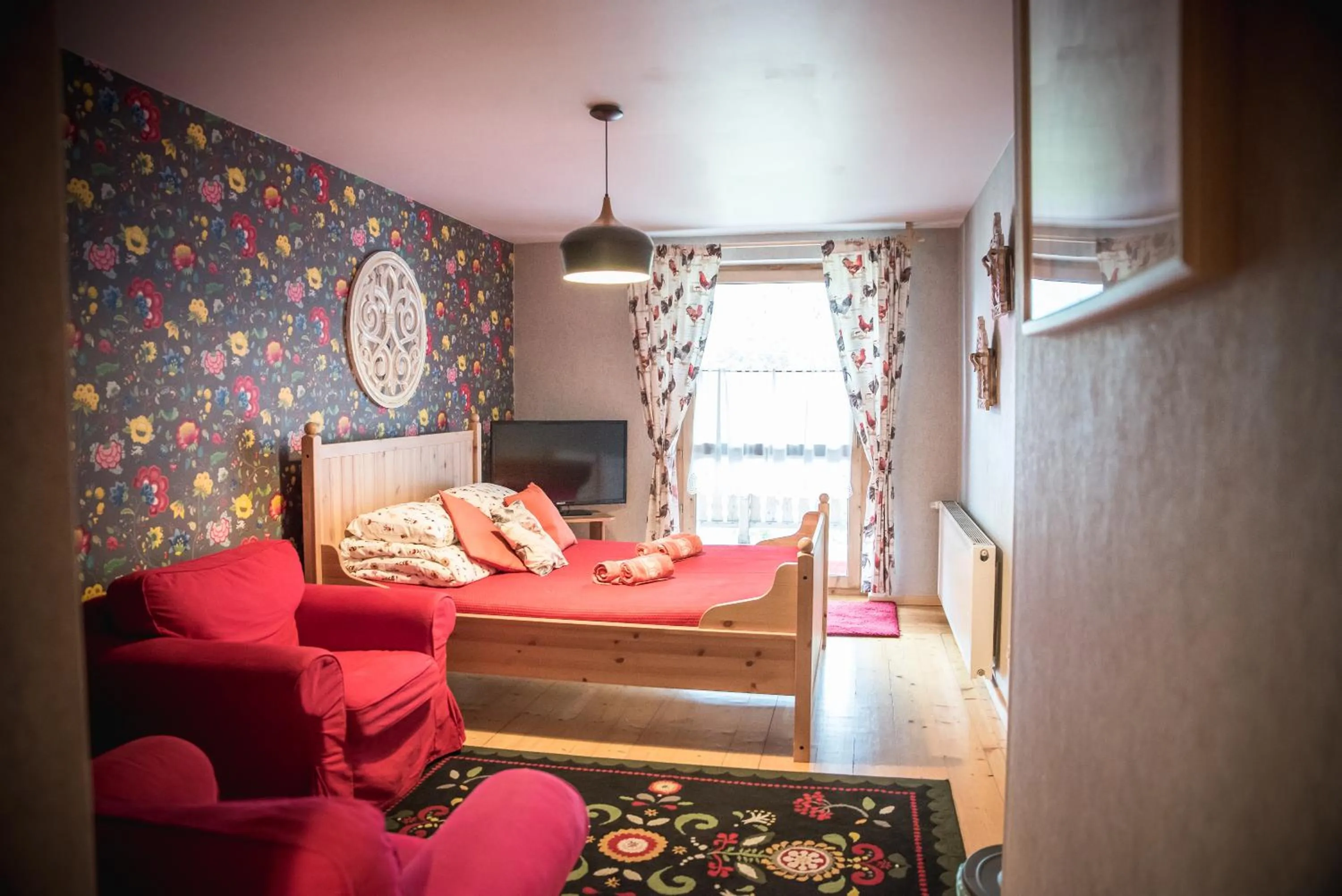 Living room, Bed in Rezydencja Sąsiadów Zakopanego