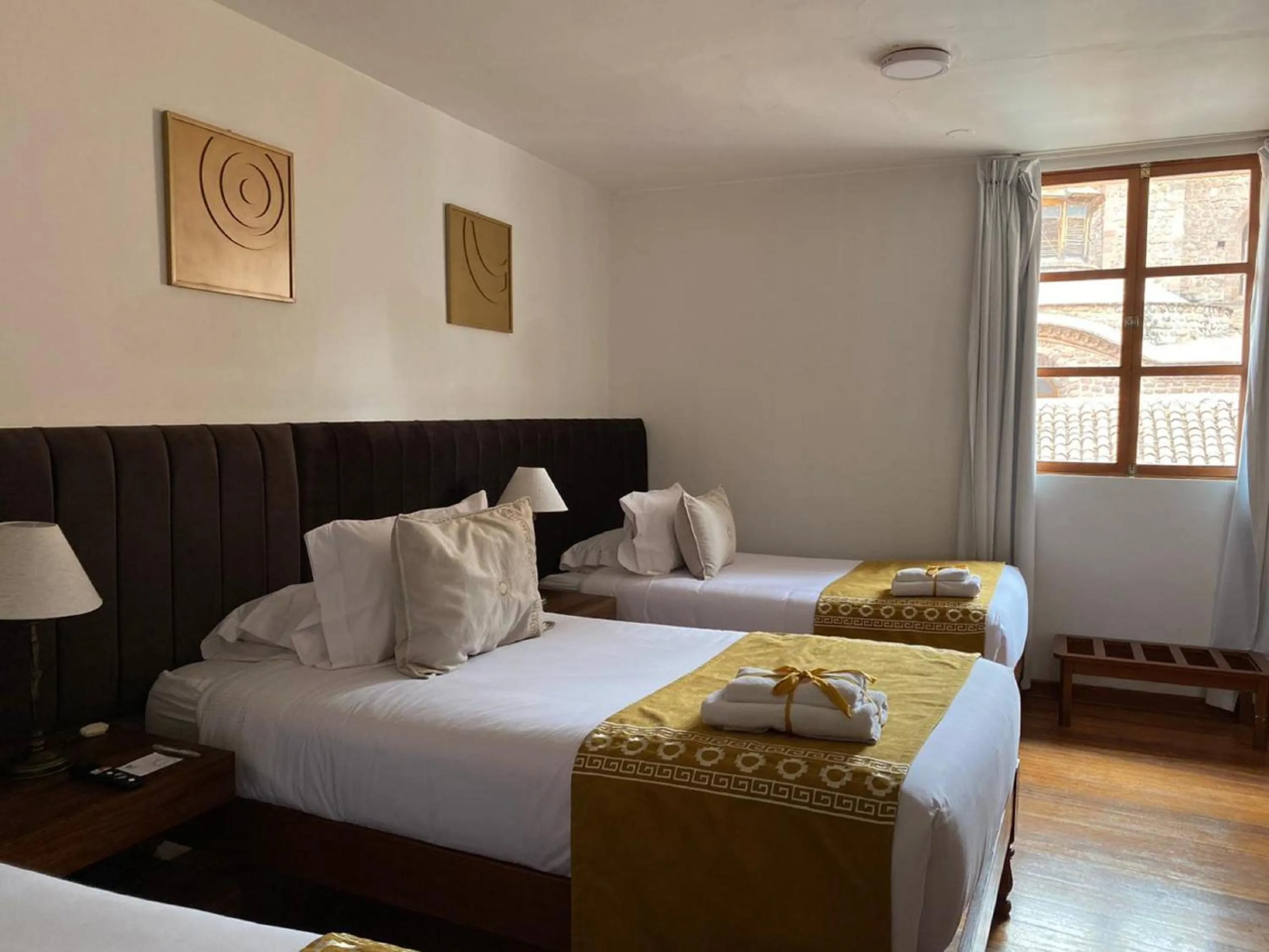 View (from property/room), Bed in Katari at Plaza de Armas Cusco