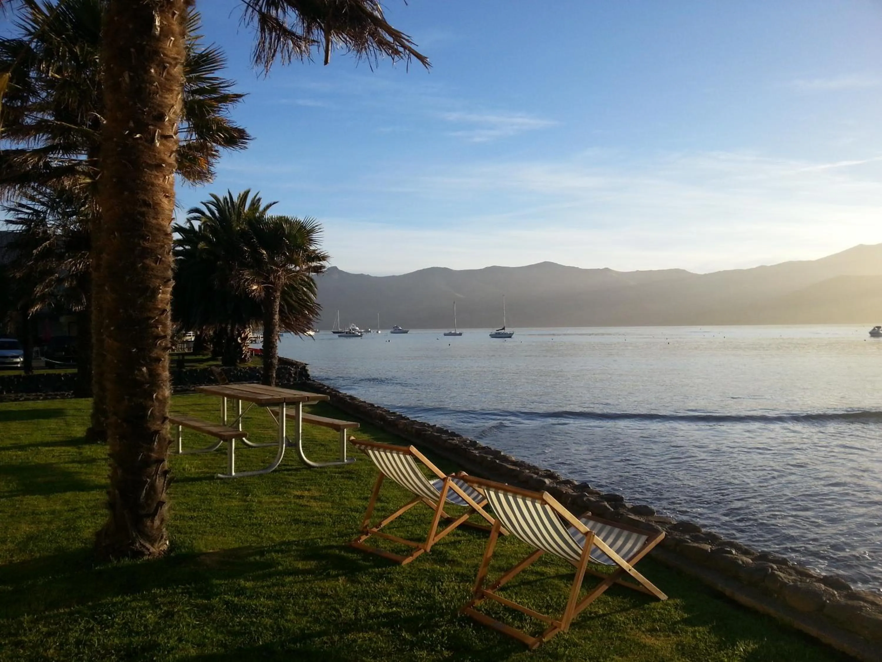 Sea view in Akaroa Waterfront Motels