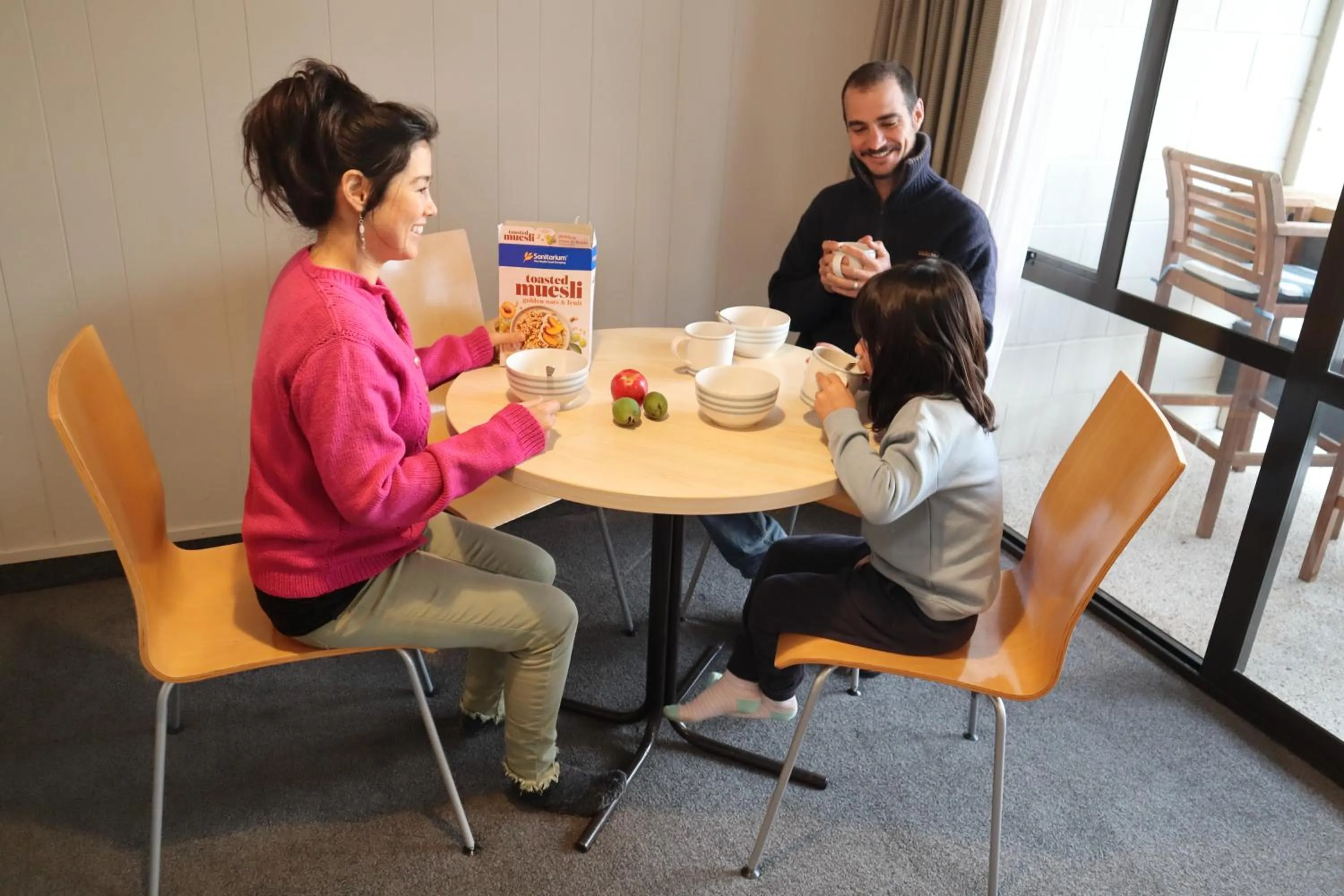 Living room in Akaroa Waterfront Motels