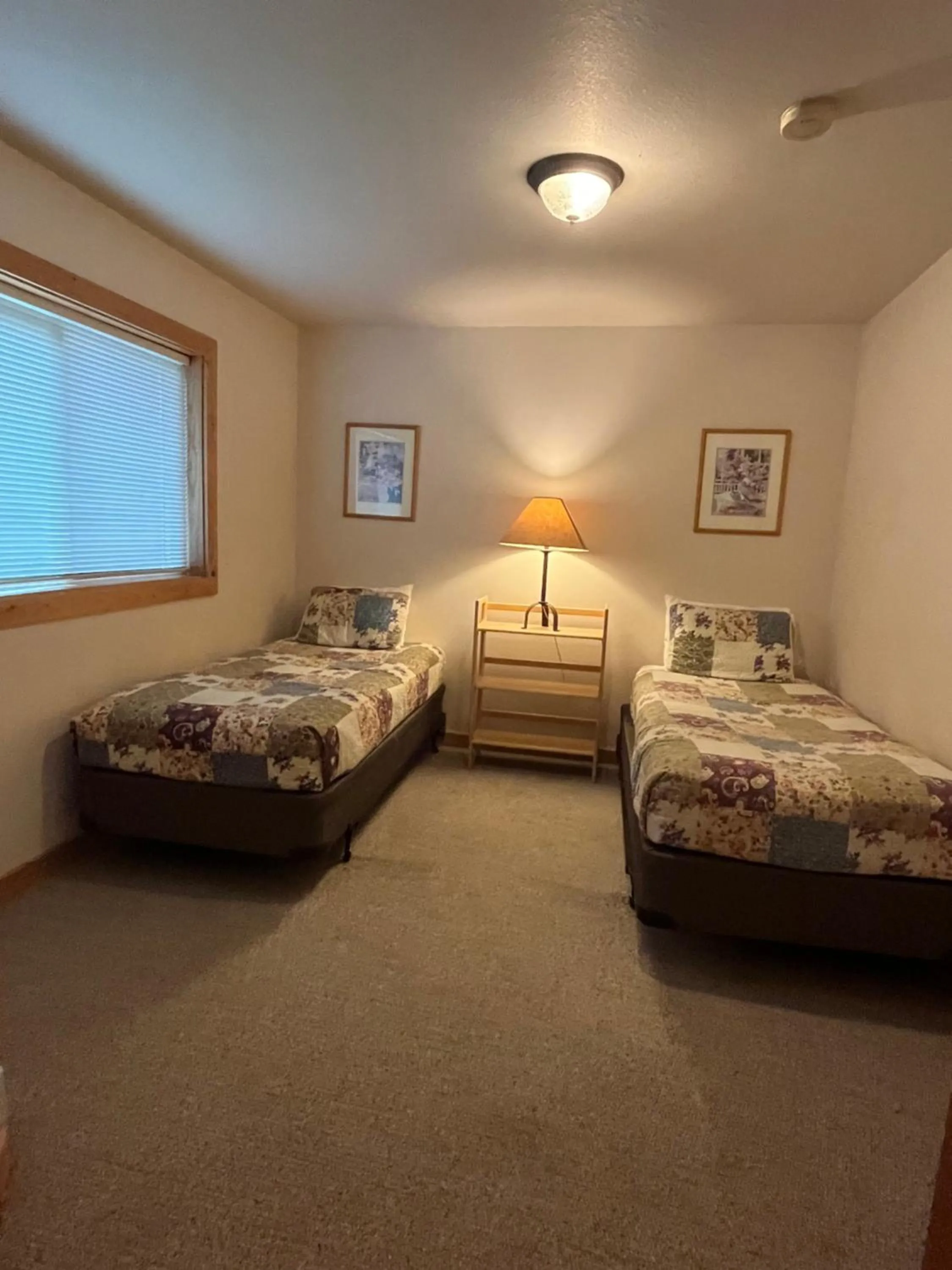 Bed in River Run Inn