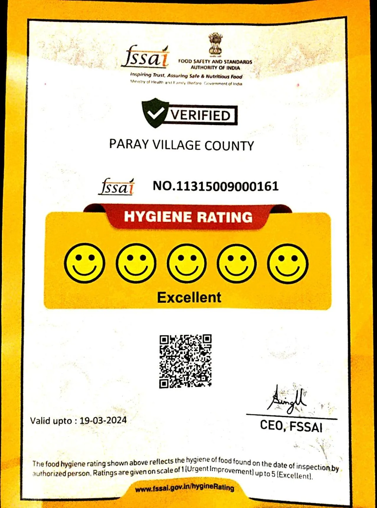 Logo/Certificate/Sign in Paray Village County