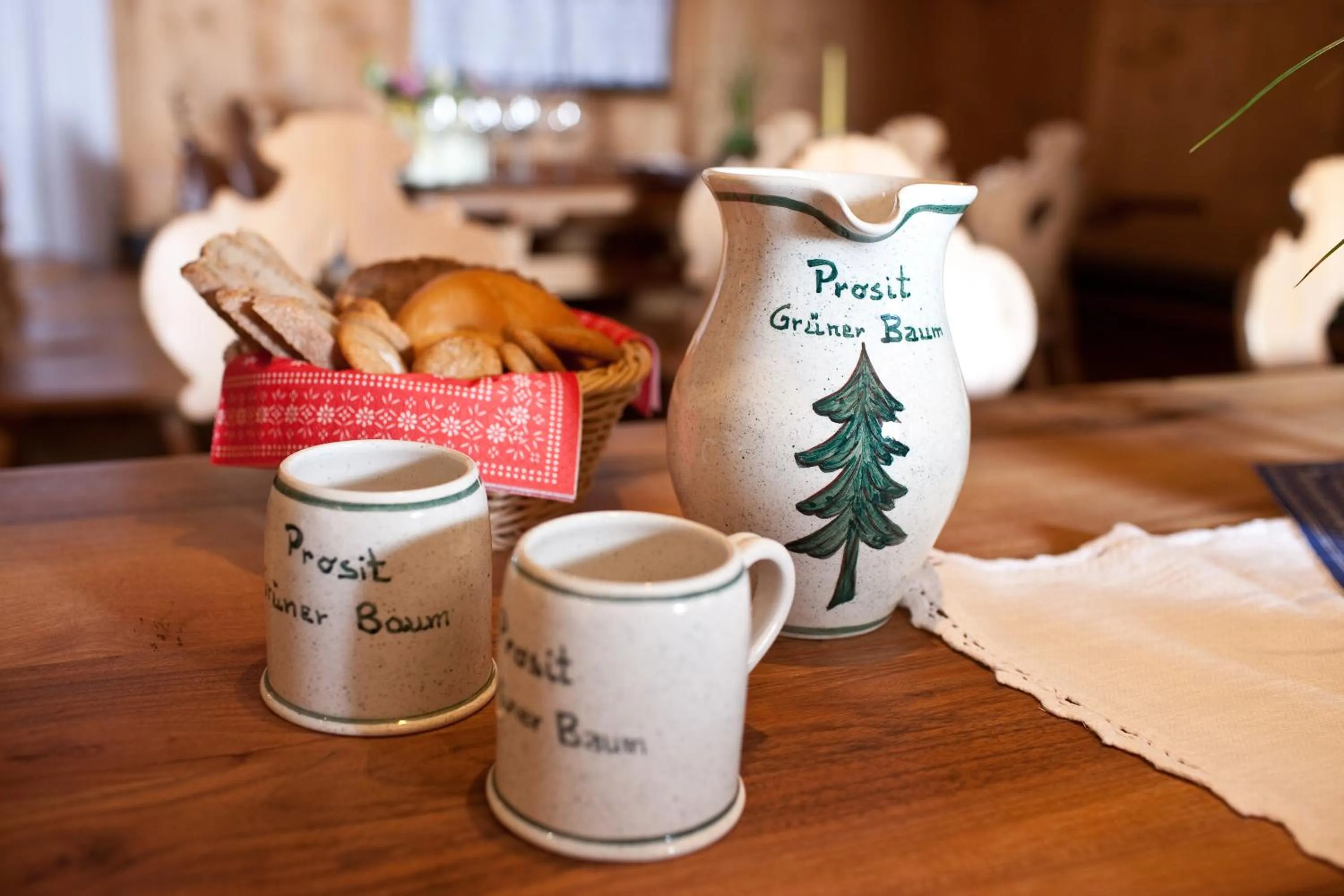 Food and drinks in Hotel Grüner Baum