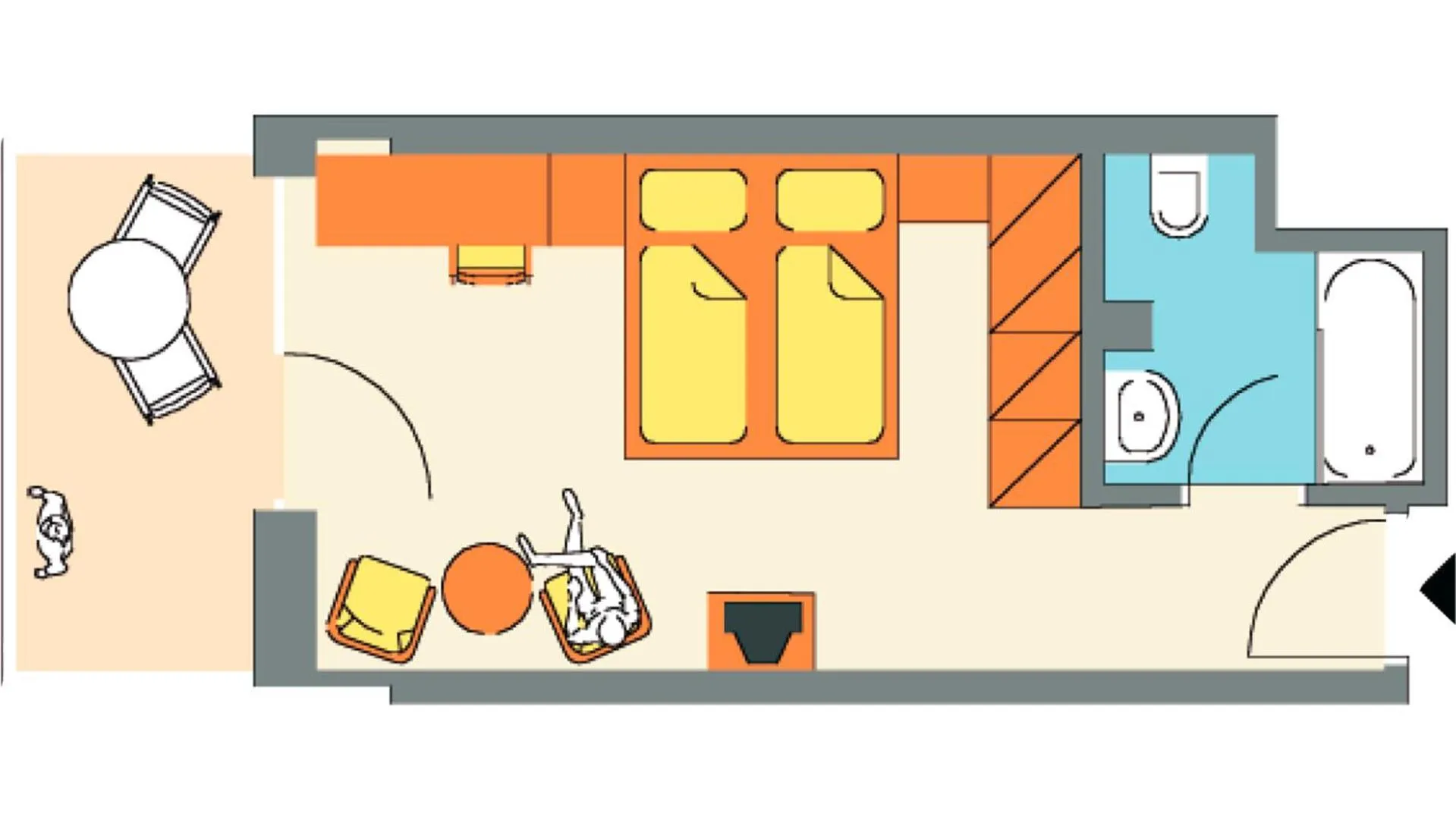 Floor plan in Hotel Grüner Baum