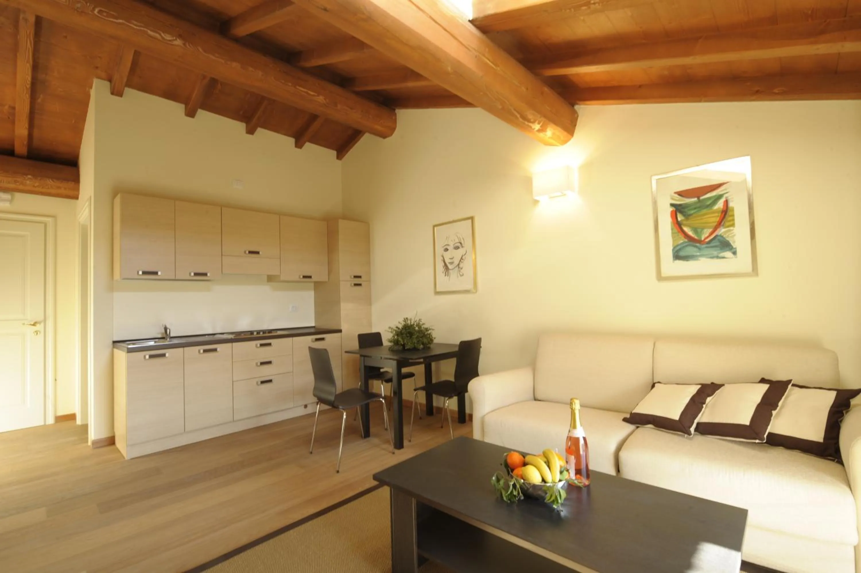 Kitchen or kitchenette in Apartments Relais Corte Paradiso