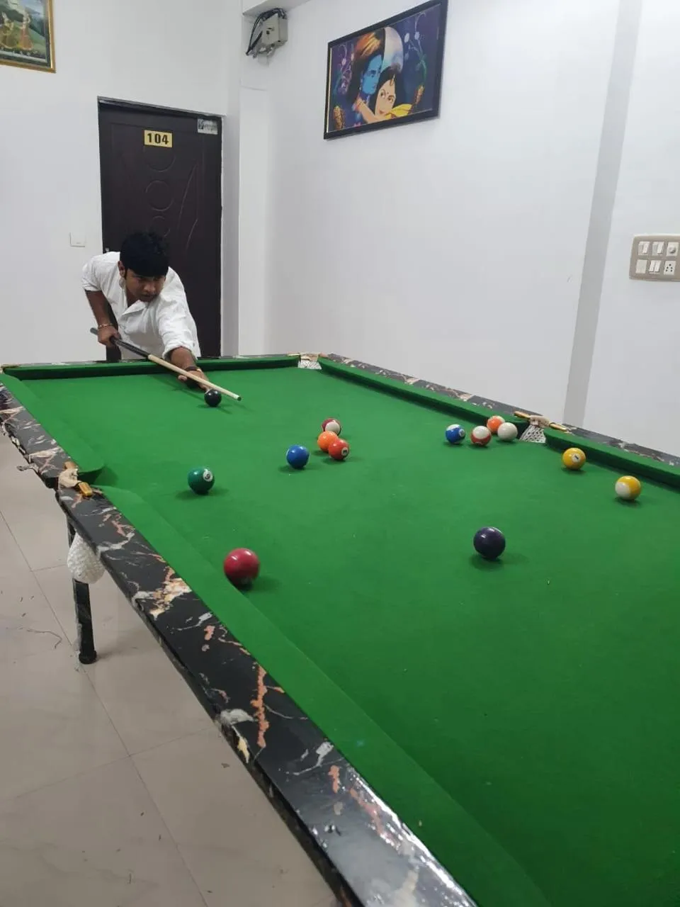 Billiard in Hotel Lotus Inn near Udaipur City Railway Station