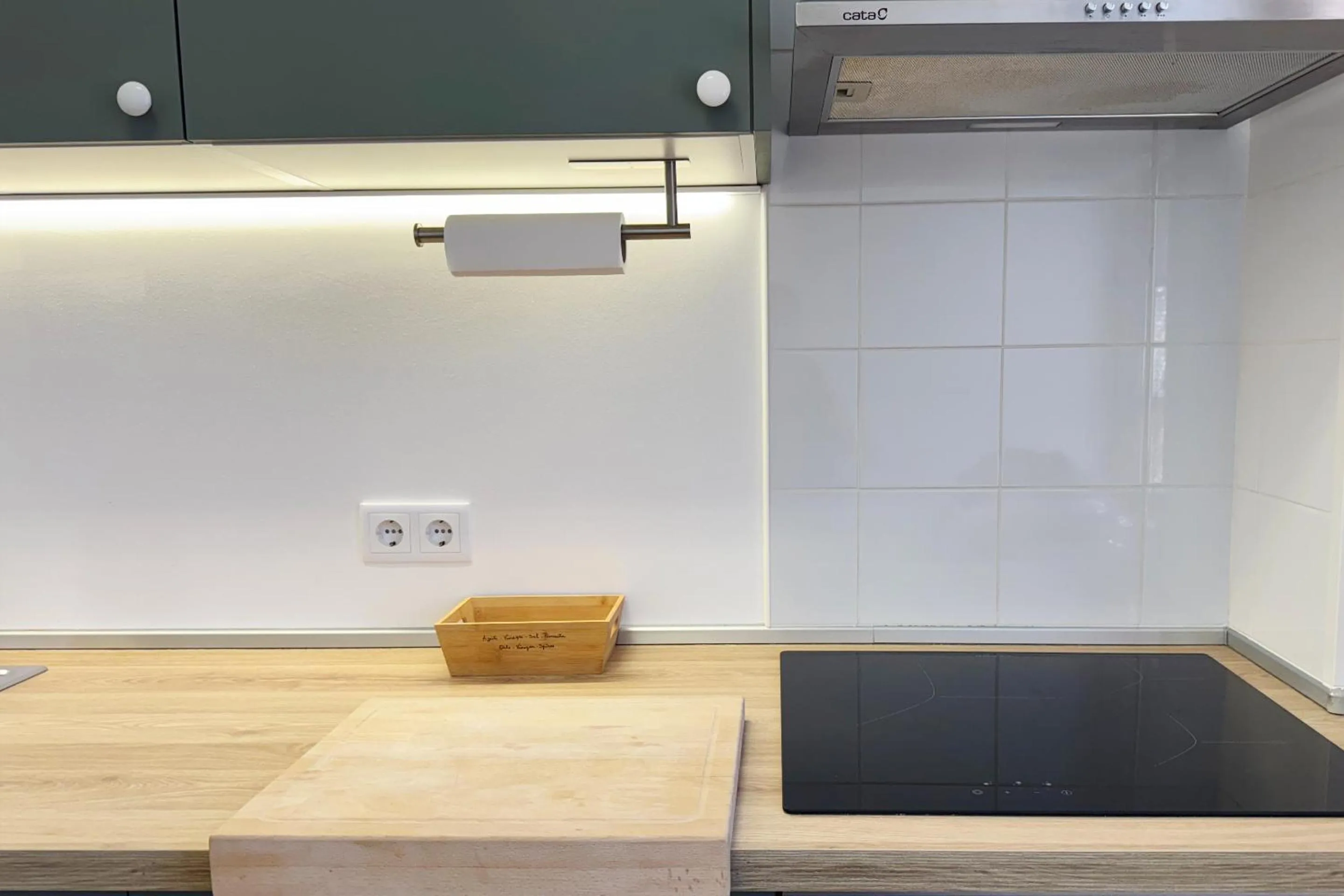 kitchen in Apartment on the beach by amcf