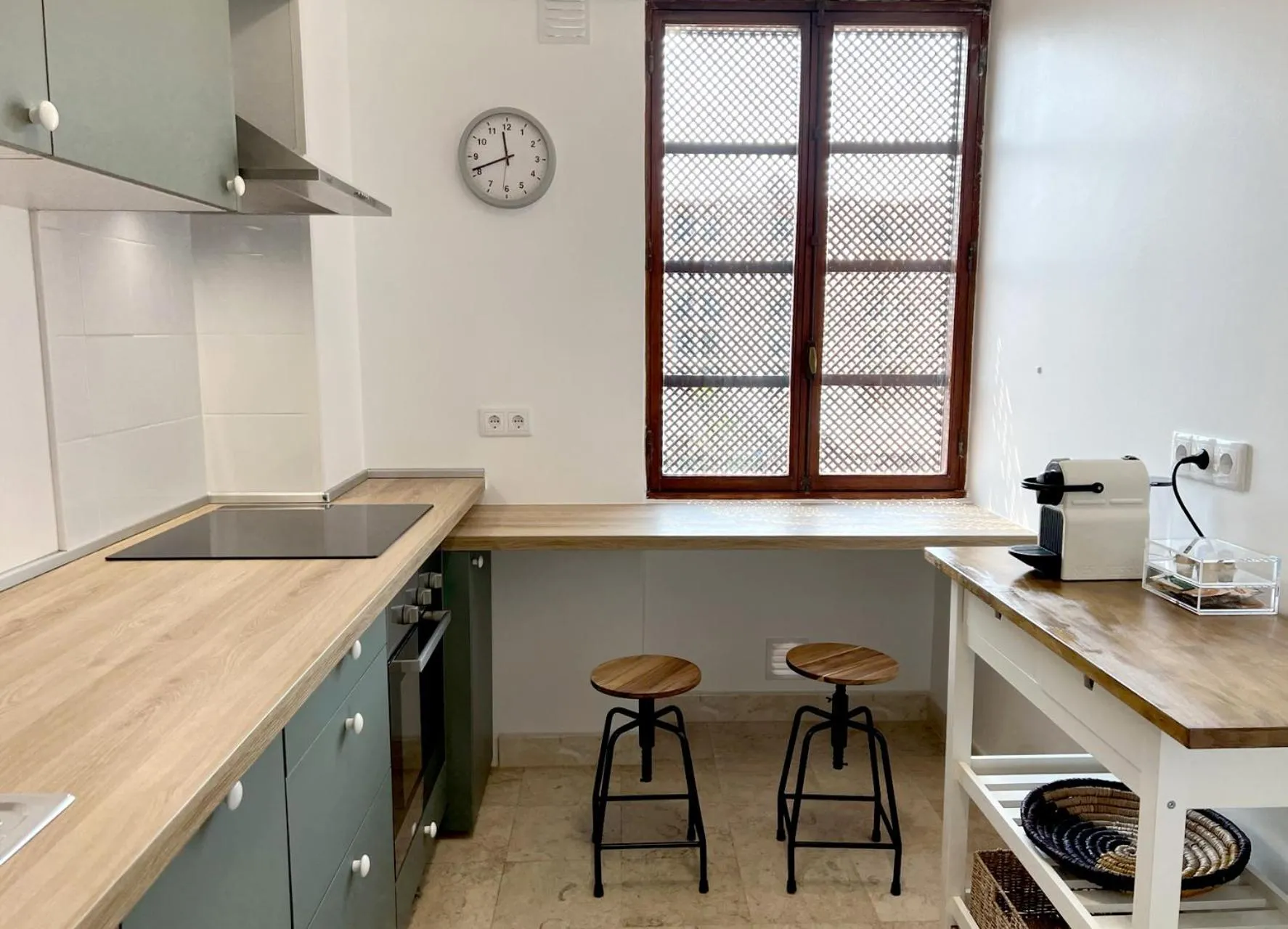 kitchen in Apartment on the beach by amcf