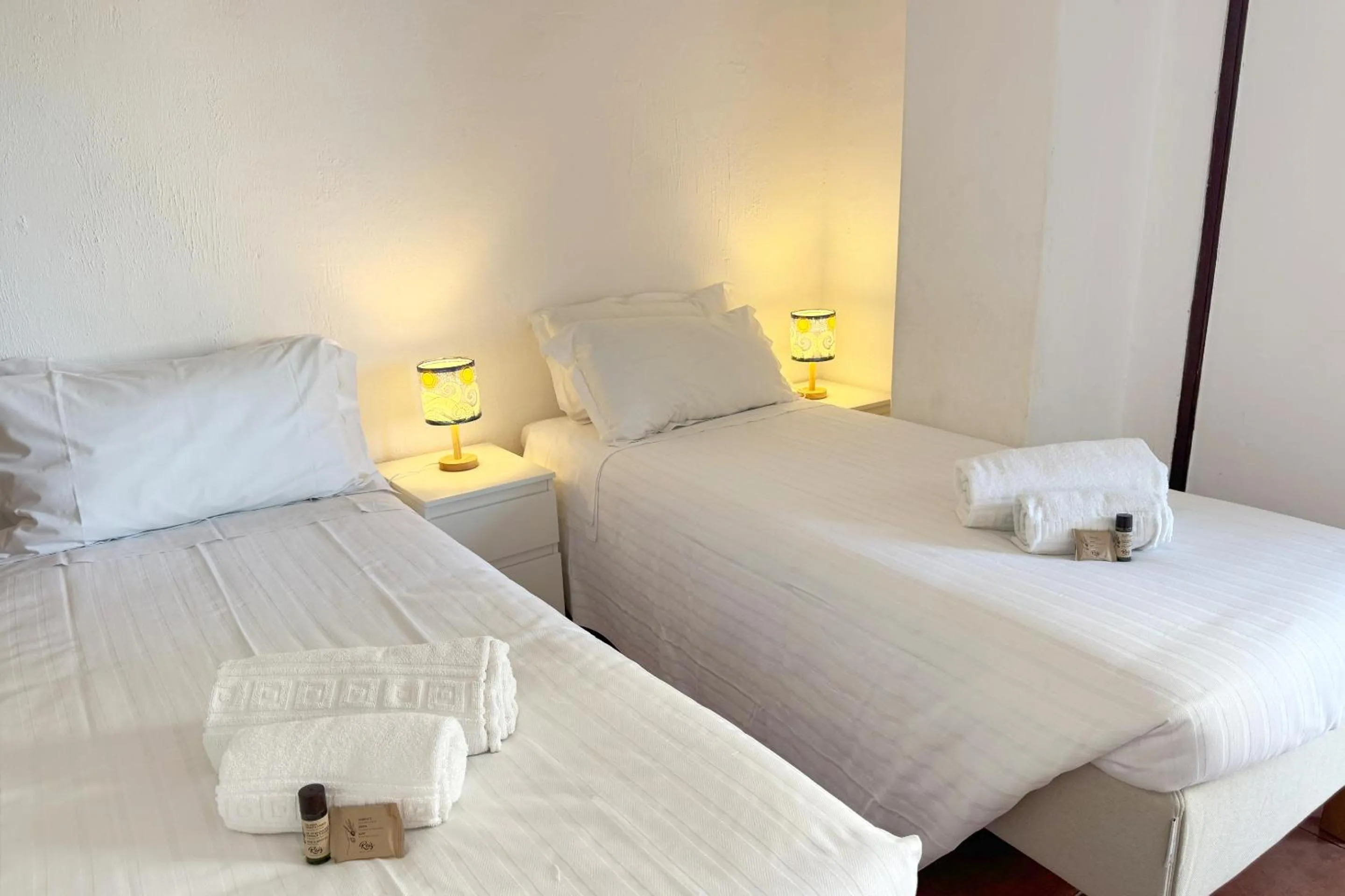 Bed in Apartment on the beach by amcf
