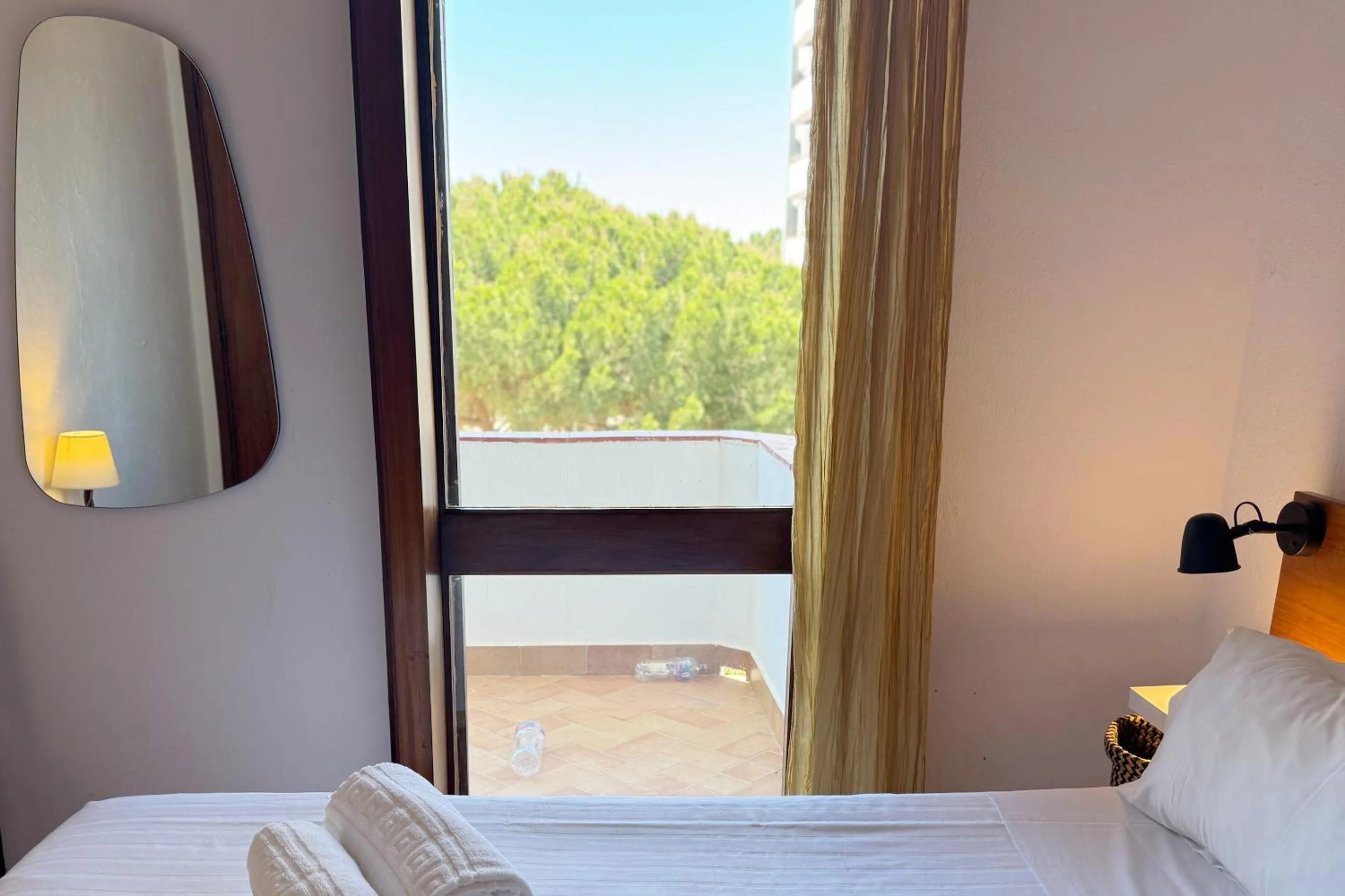 View (from property/room), Bed in Apartment on the beach by amcf