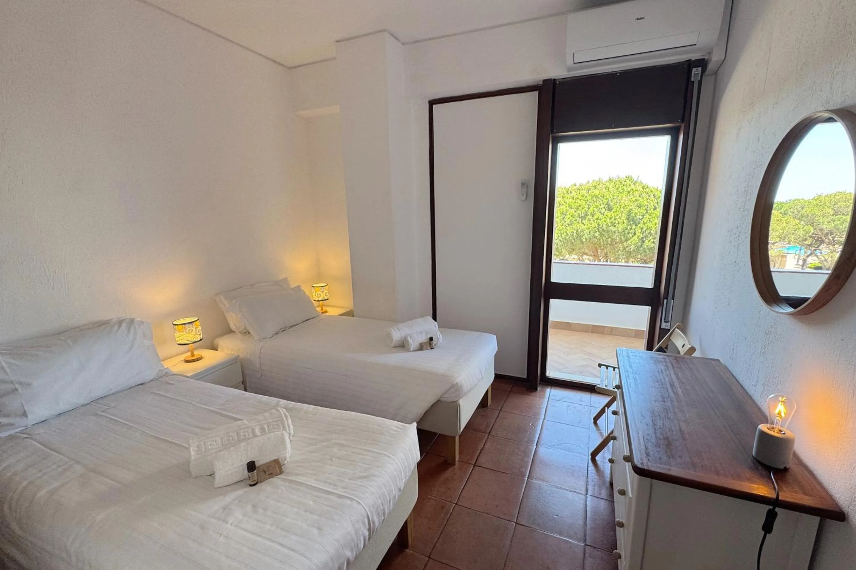 Bedroom, Bed in Apartment on the beach by amcf