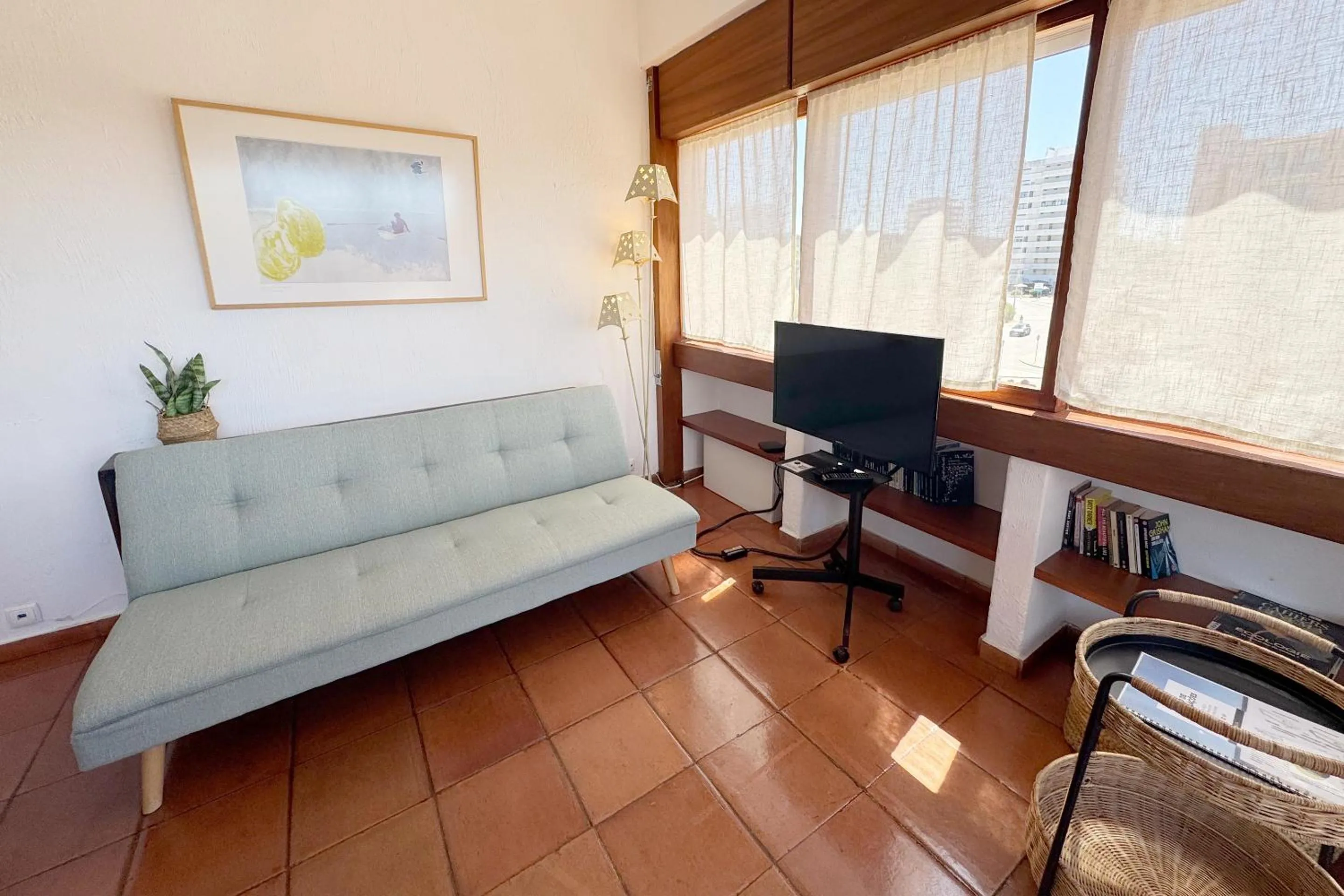 Bed in Apartment on the beach by amcf