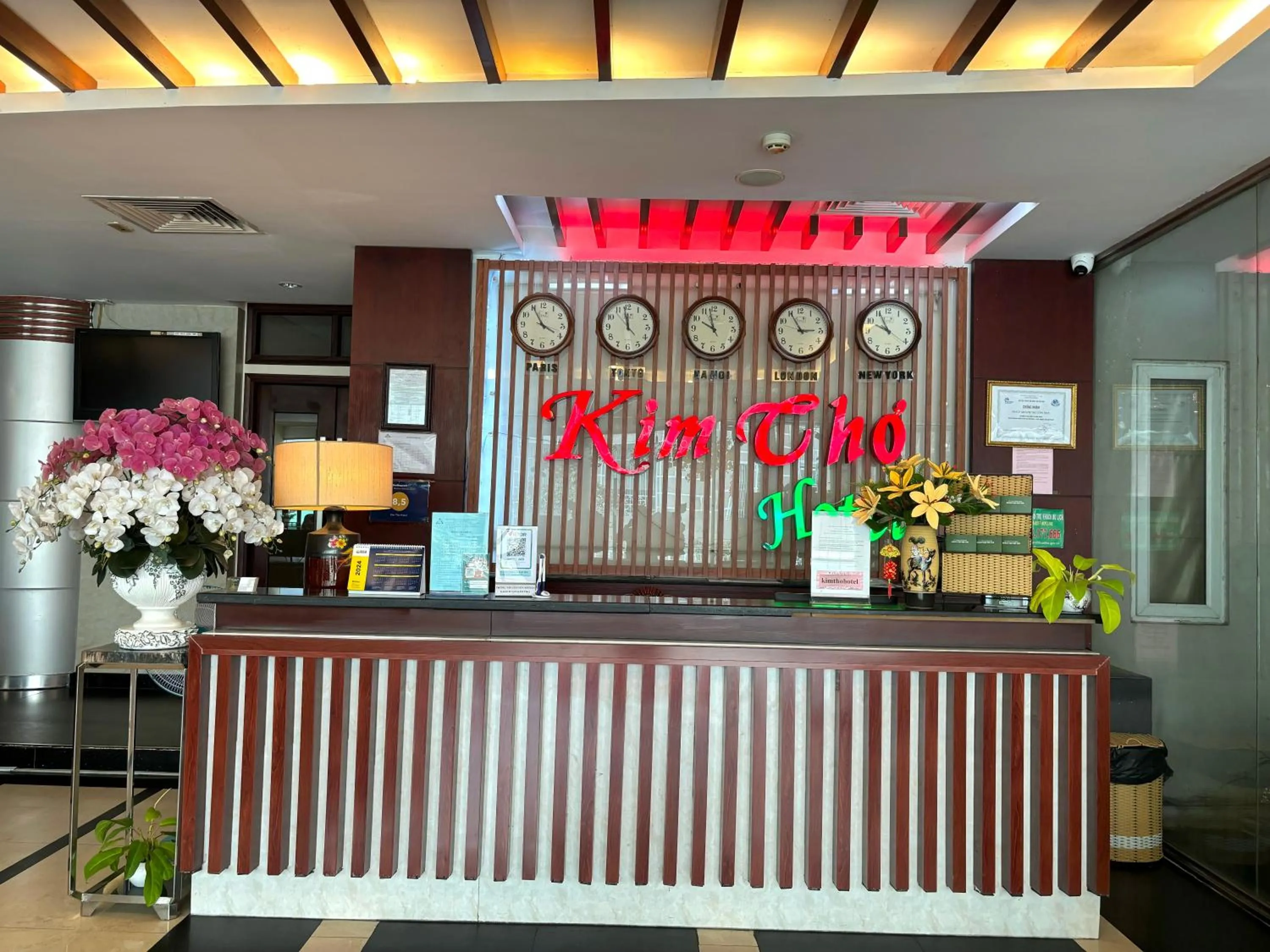 Lobby or reception in Kim Tho Hotel
