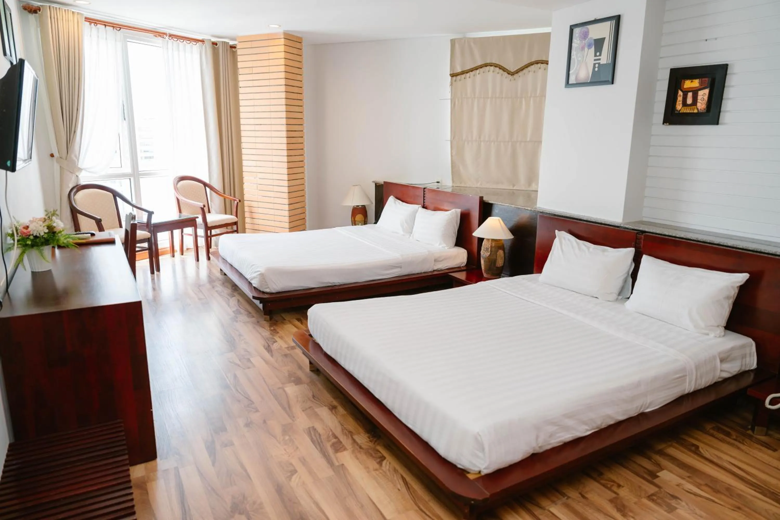 Bed in Kim Tho Hotel