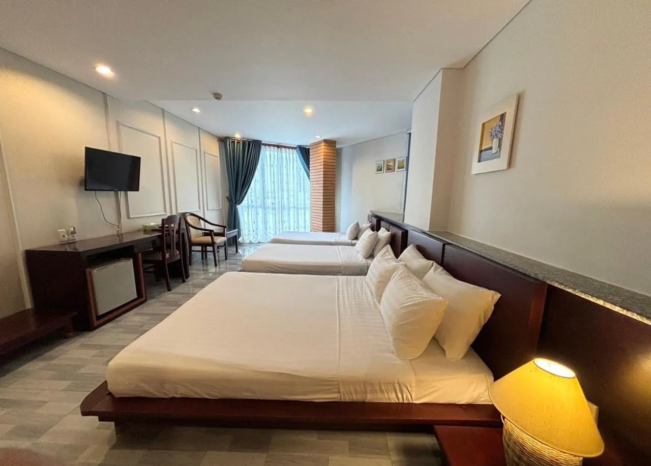 Bed in Kim Tho Hotel