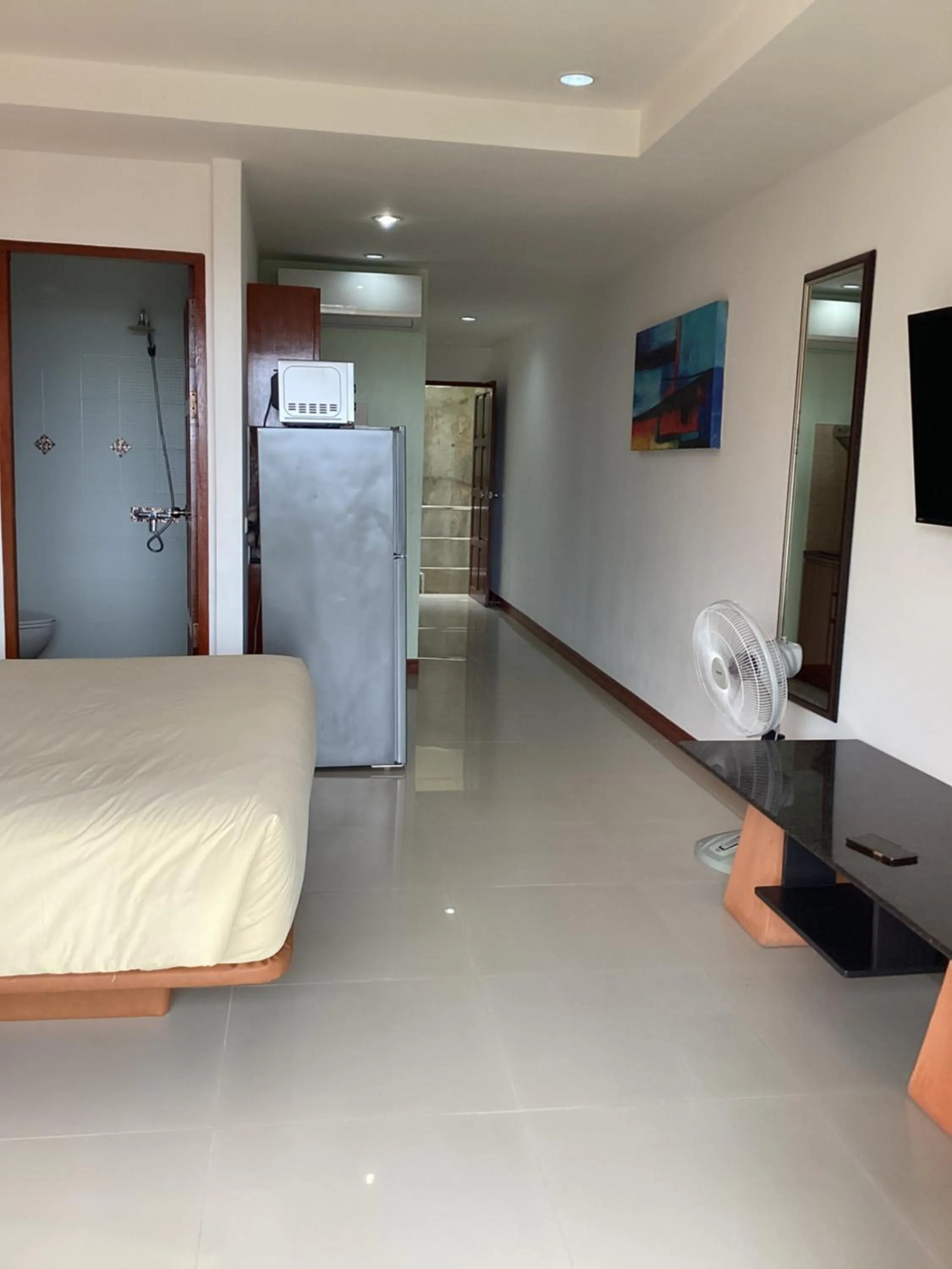 Bed in Mountain Seaview Luxury Apartments