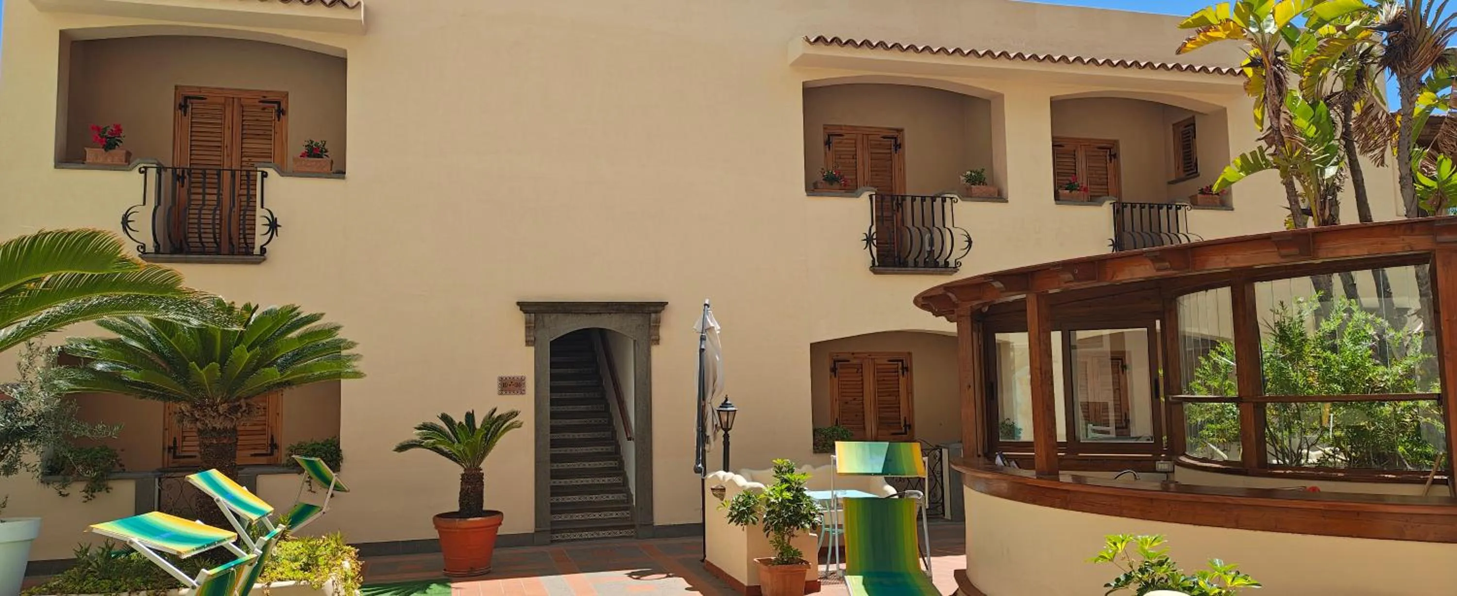 Garden view in Hotel La Filadelfia