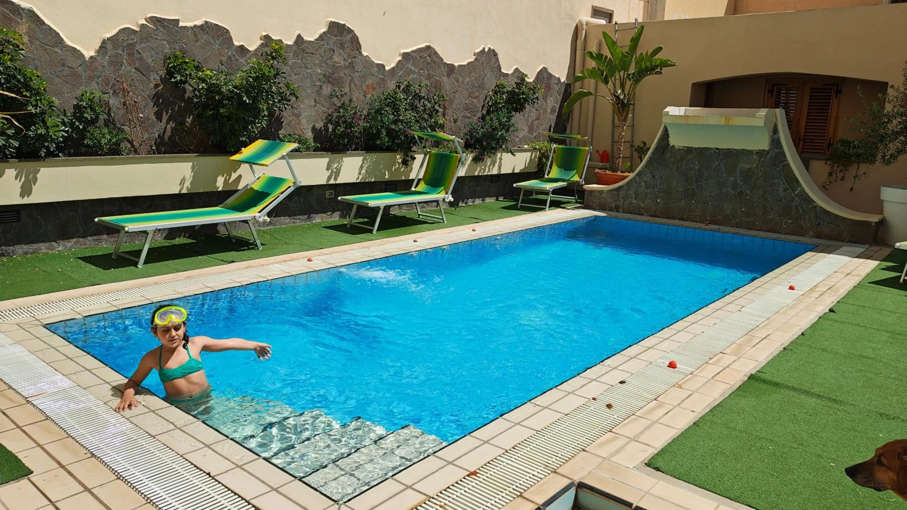 Pool view in Hotel La Filadelfia