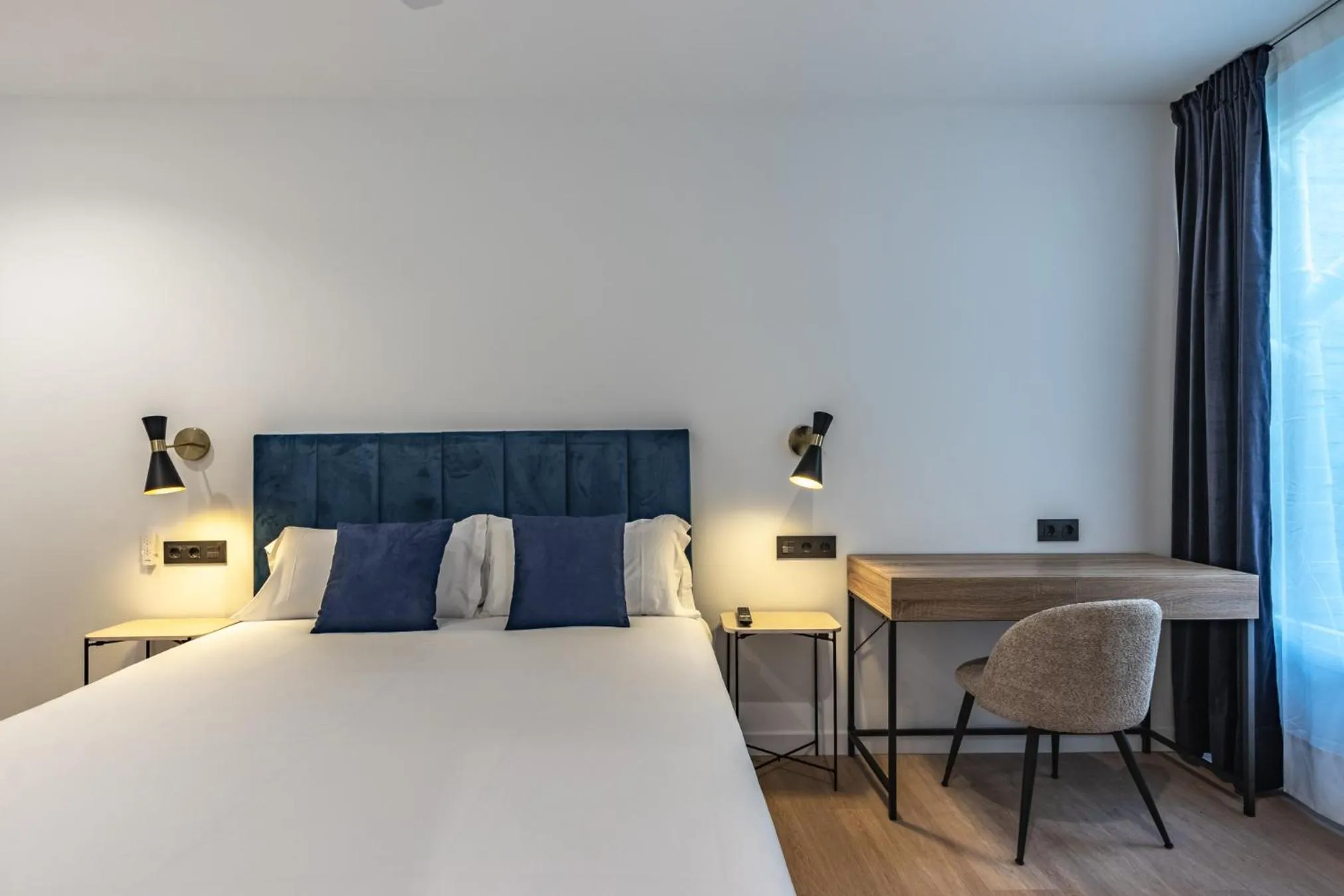 Decorative detail, Bed in Arenal Suites Bilbao