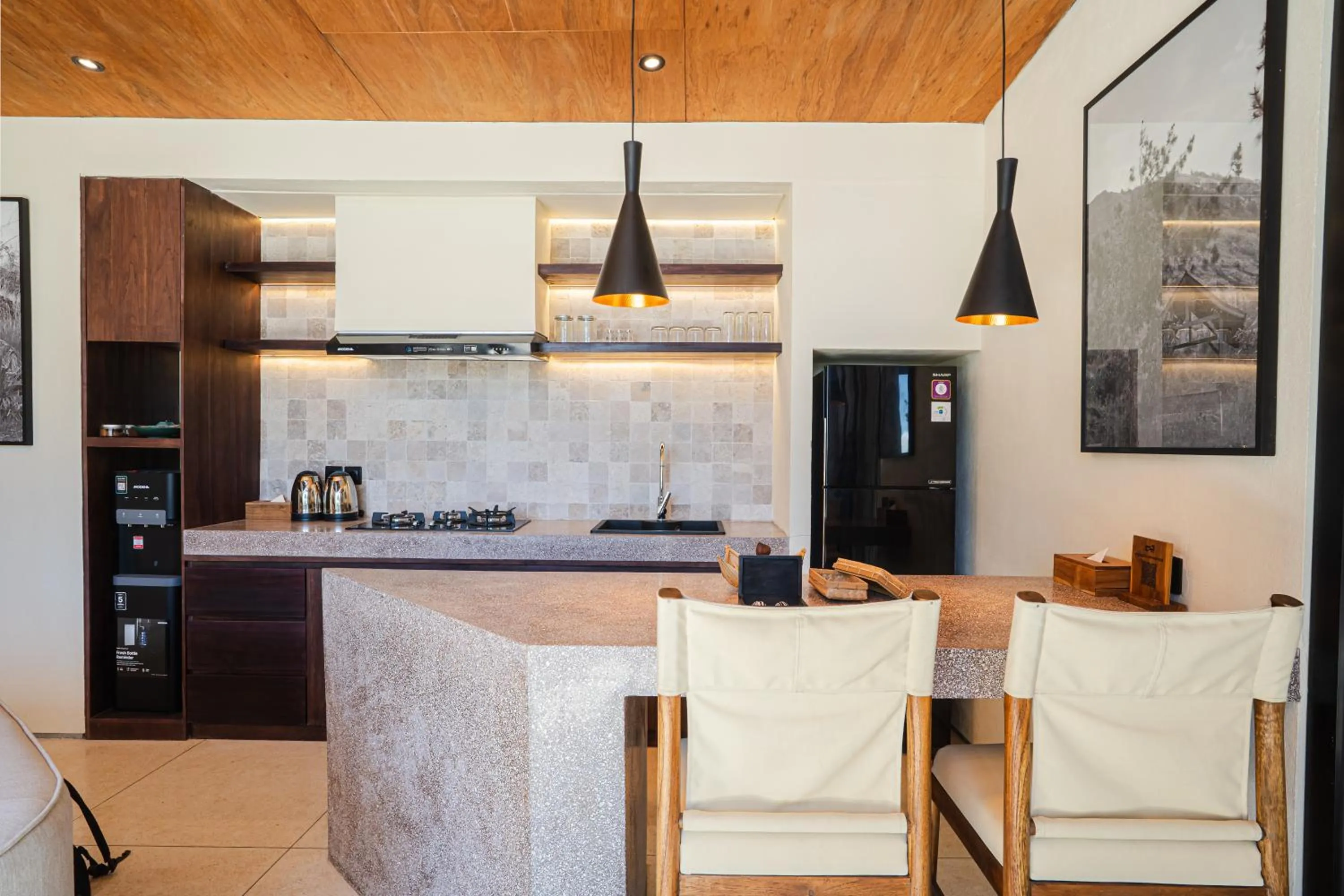 Kitchen or kitchenette in Desa Oculus