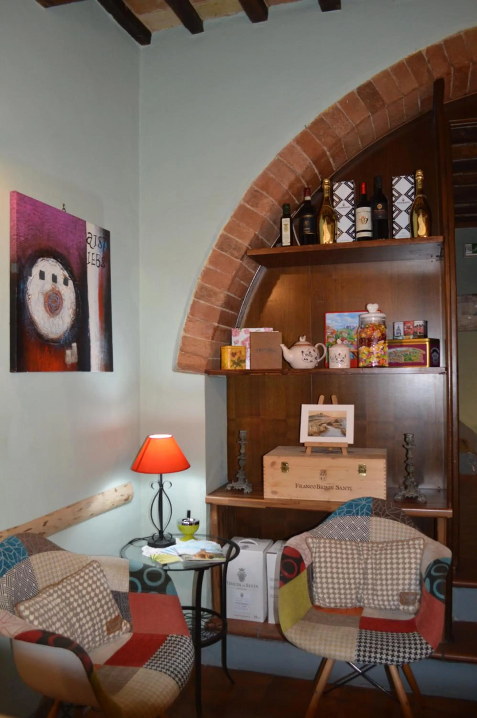 Seating area in Locanda di CasalMustia