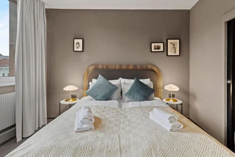 Bed in Hotel George Vienna
