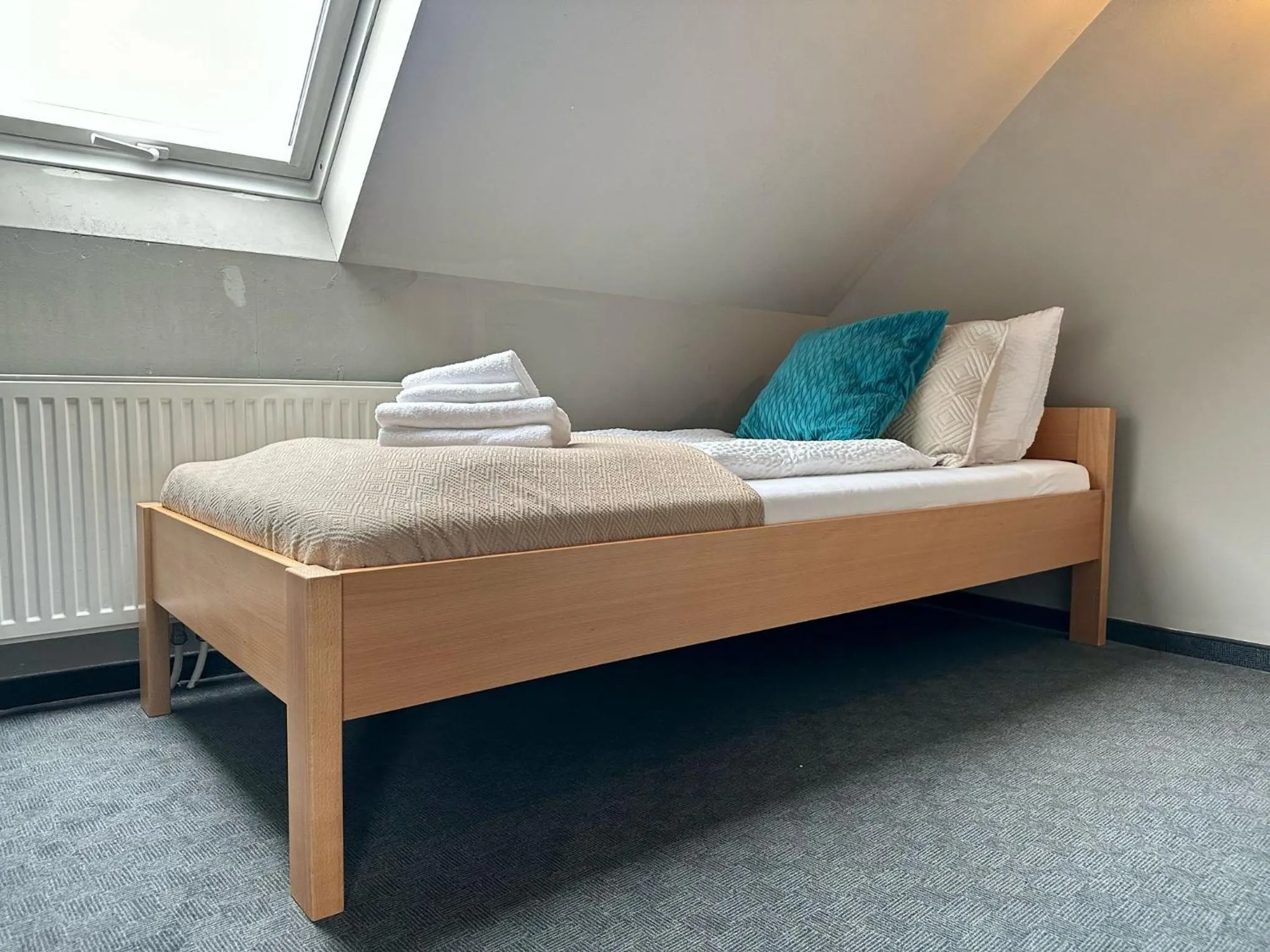 Bed in Hotel George Vienna