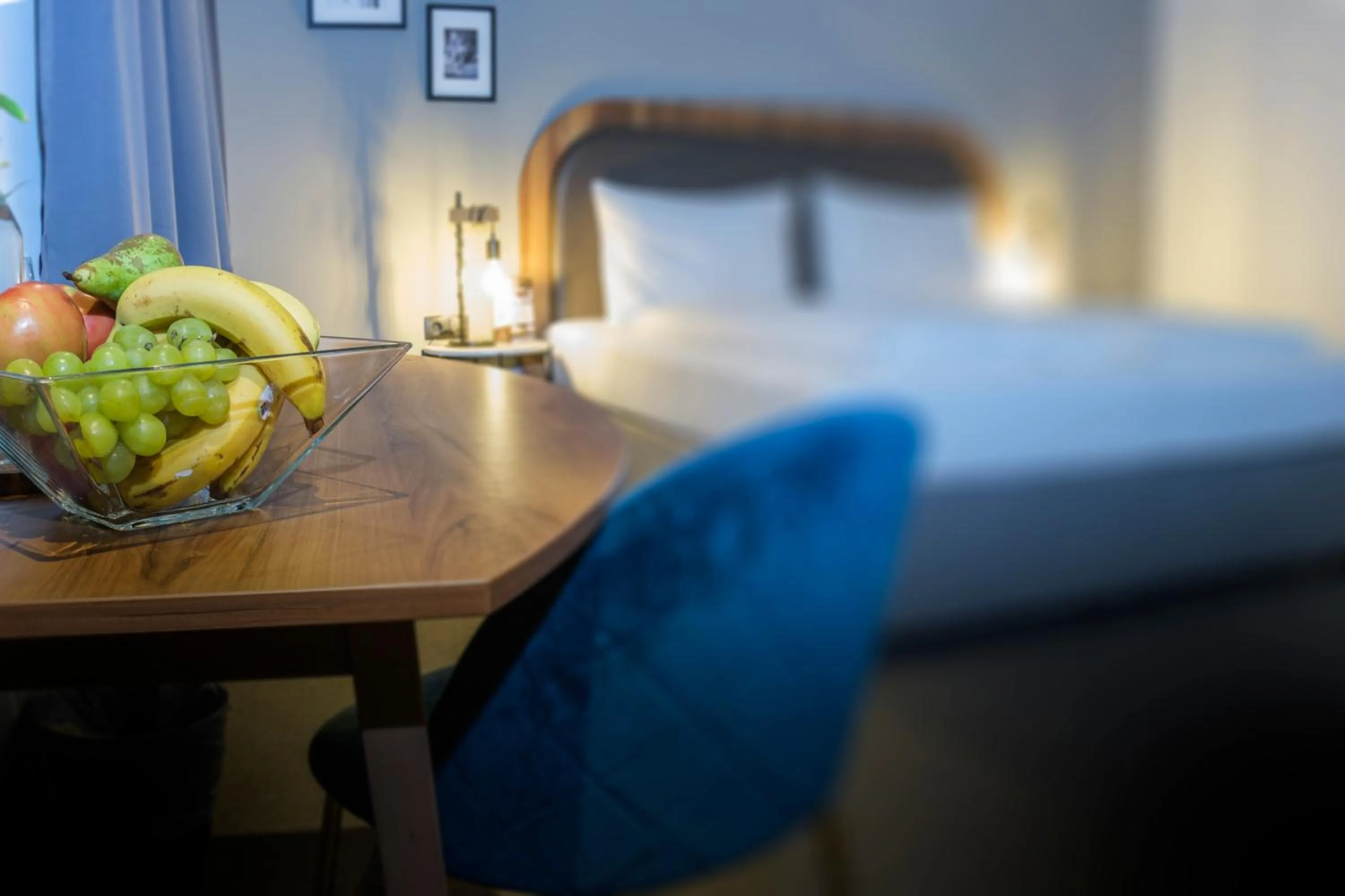 Decorative detail, Bed in Hotel George Vienna