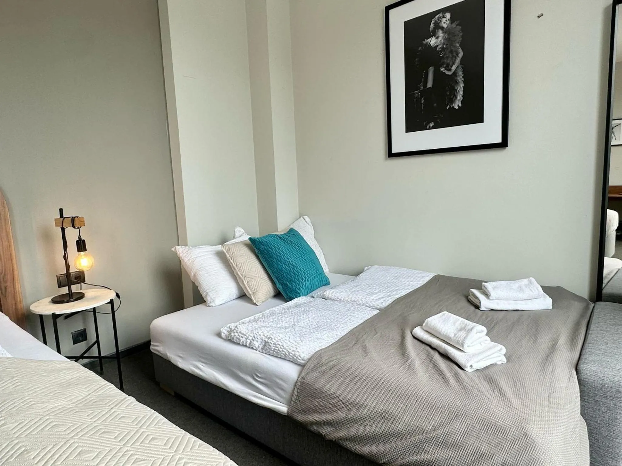 Bed in Hotel George Vienna