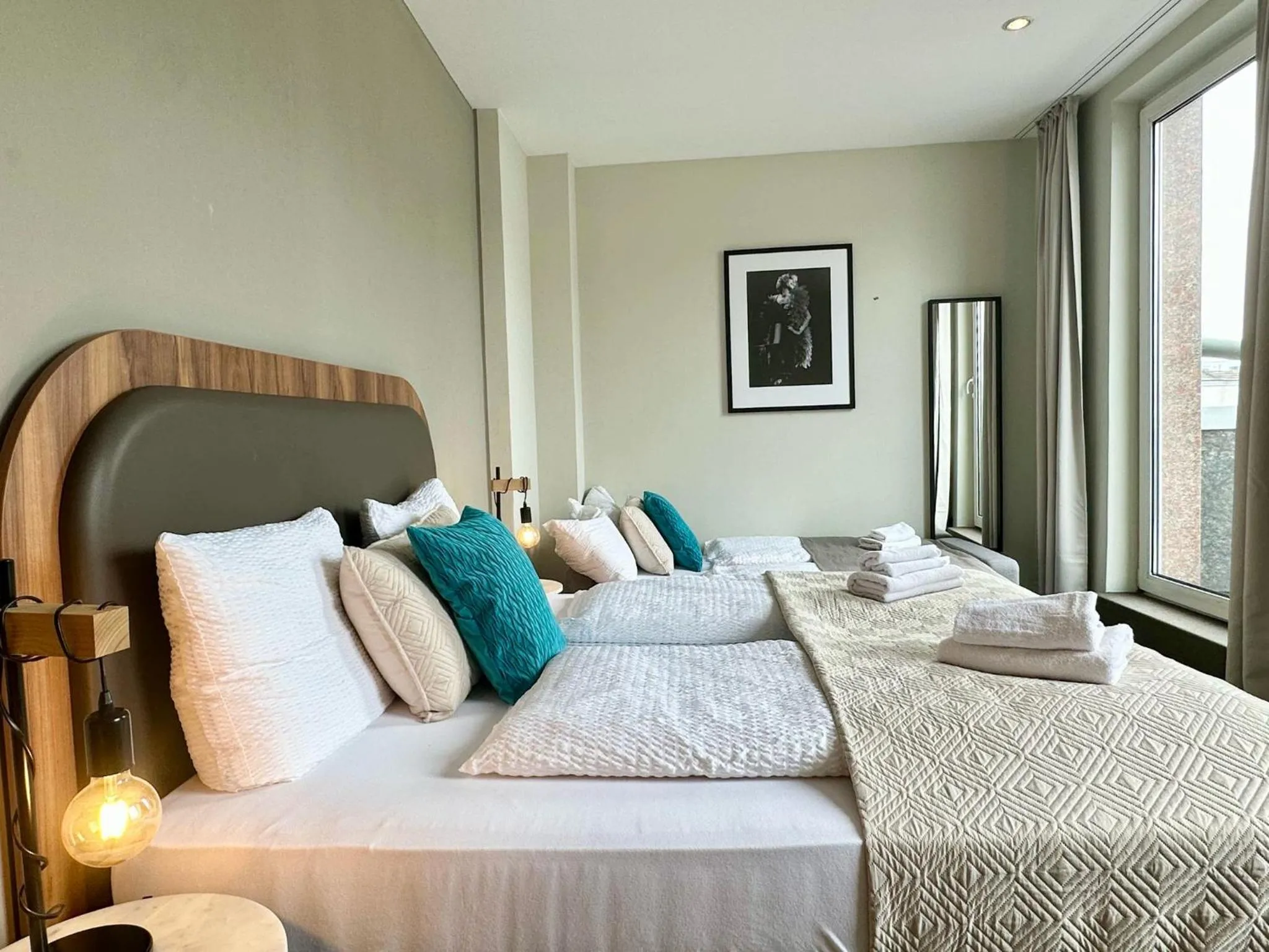 Bed in Hotel George Vienna