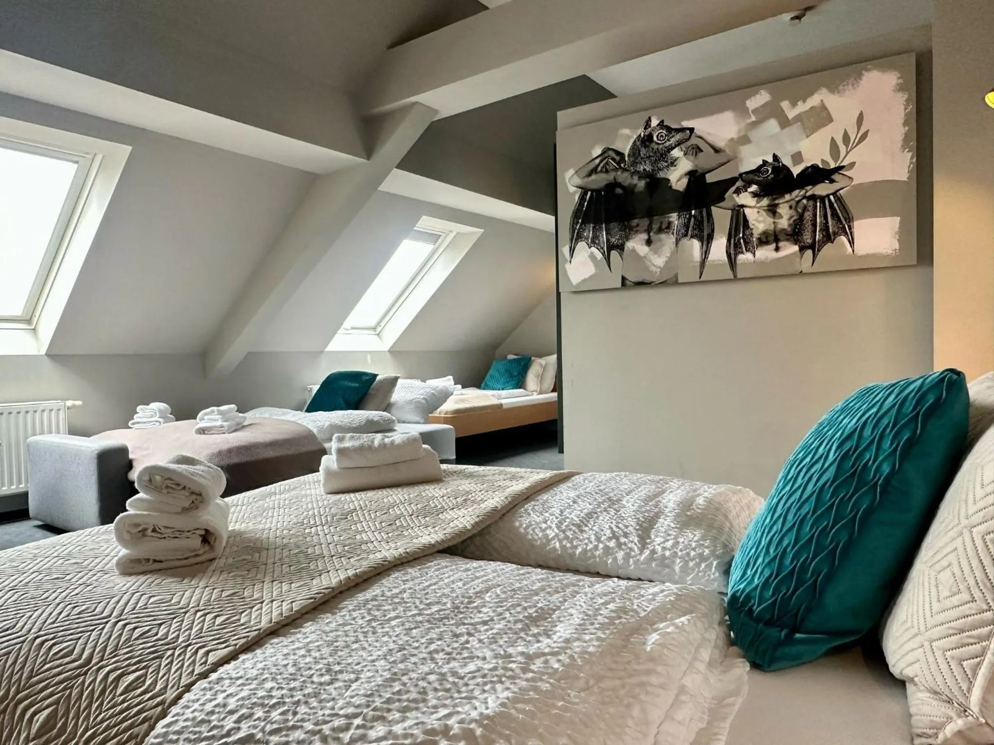 Bed in Hotel George Vienna