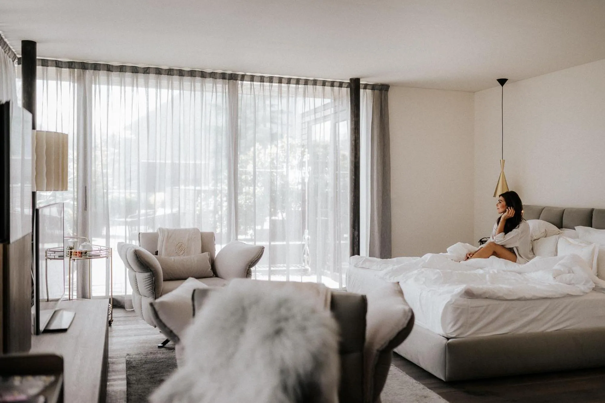 Bed in Hotel Ansitz Plantiz