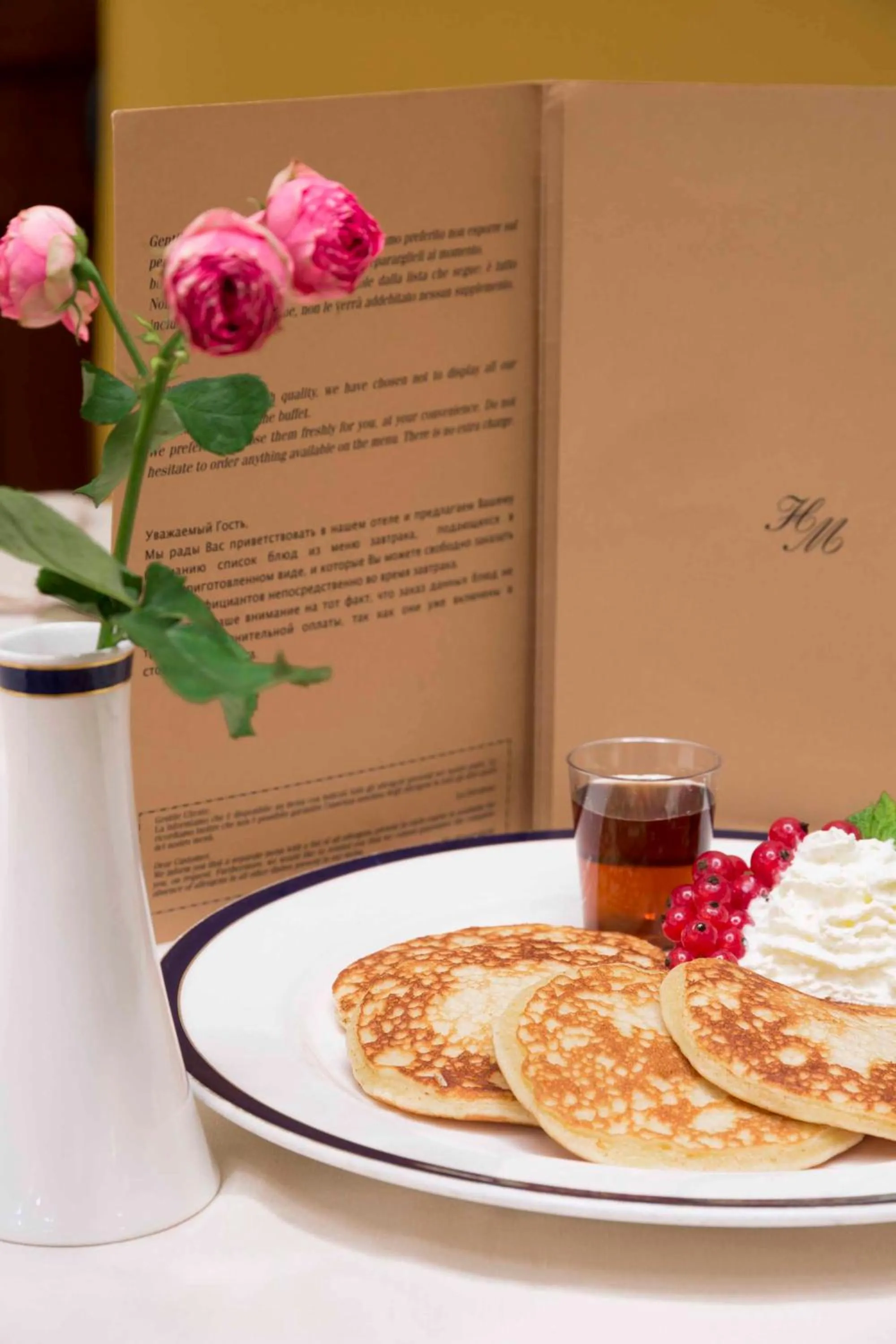 Food and drinks in Hotel Manzoni