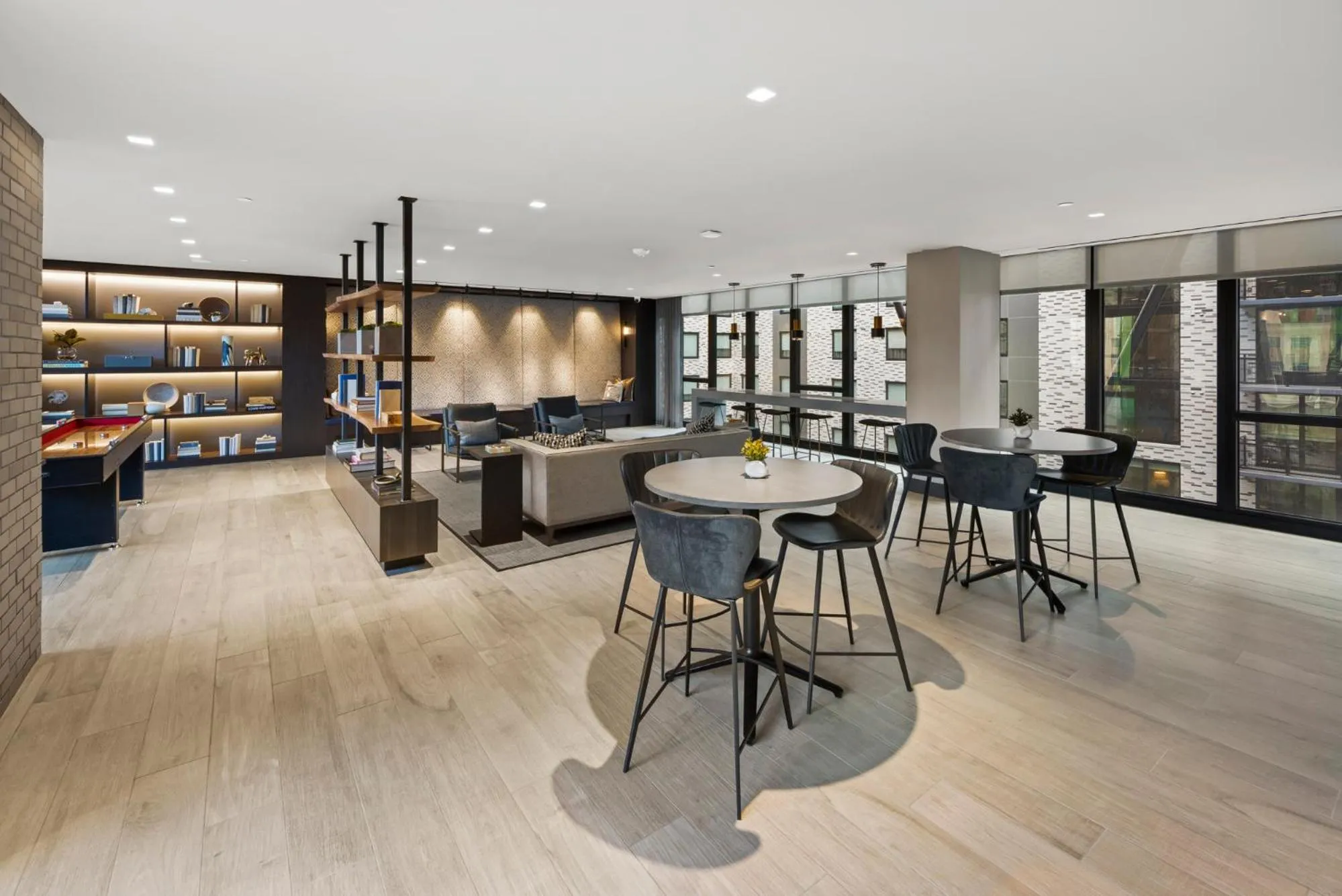 Communal lounge/ TV room in Global Luxury Suites at Capitol Hill