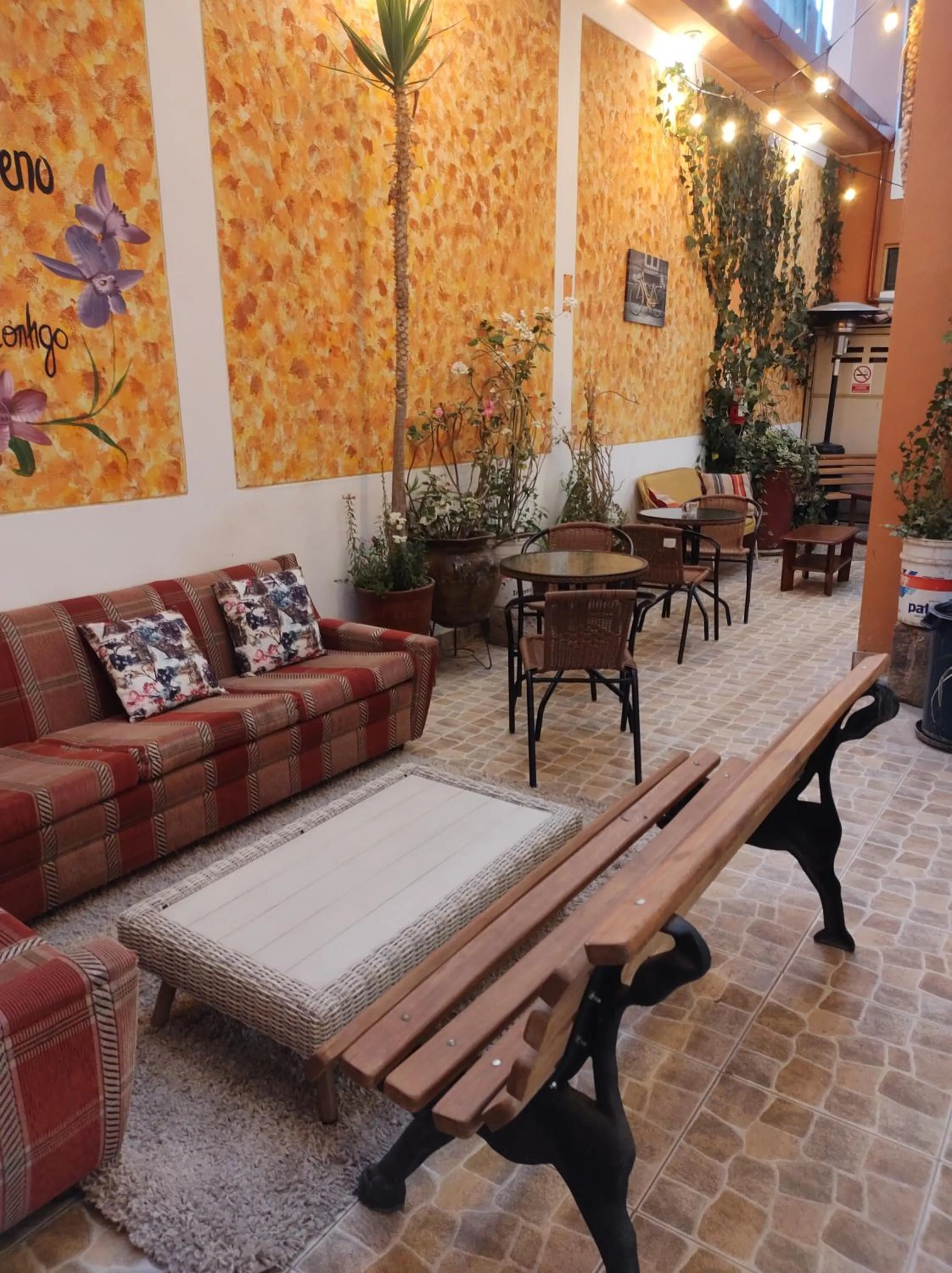 Inner courtyard view in Eco Bunnu Inn