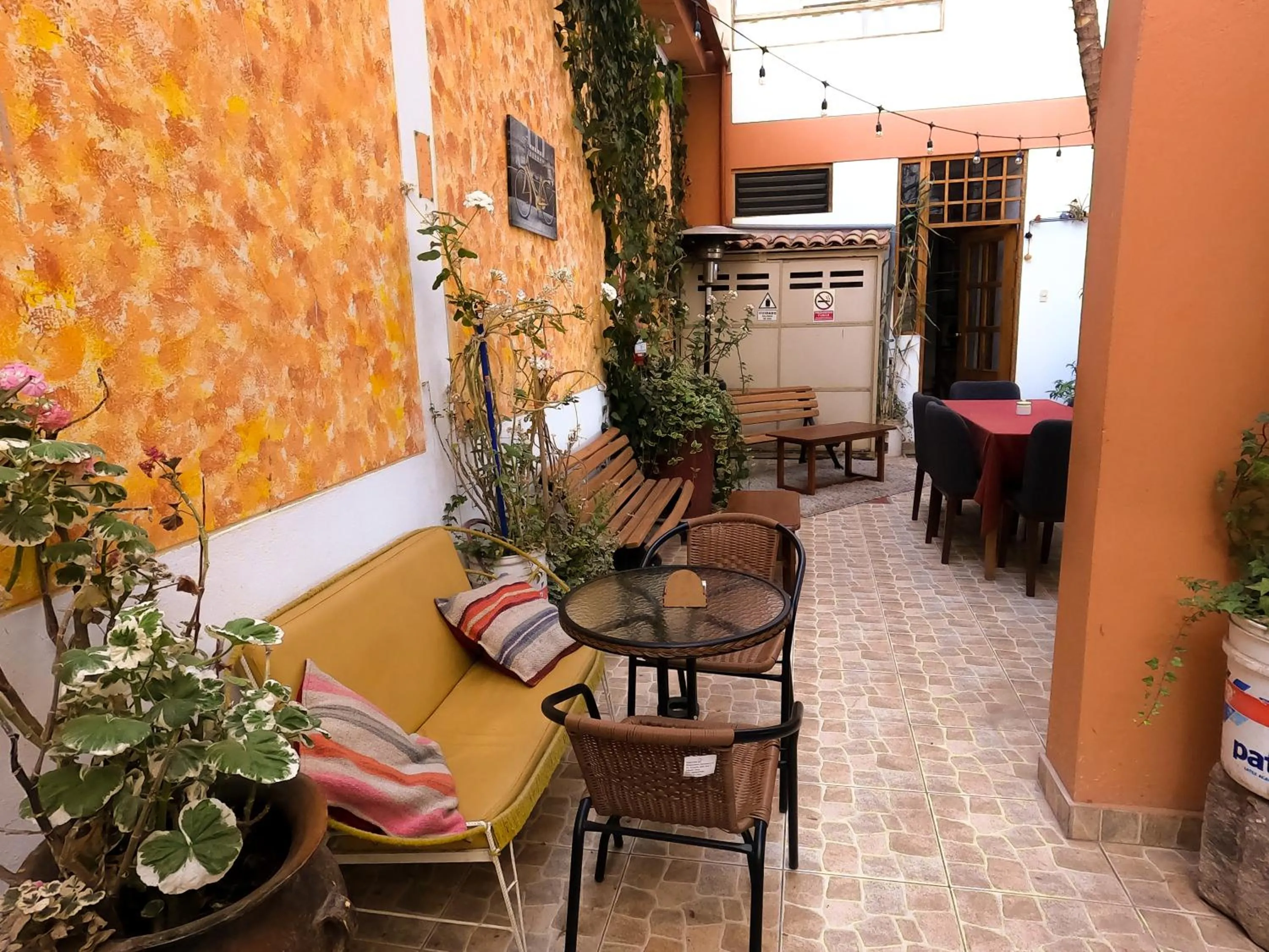 Patio in Eco Bunnu Inn