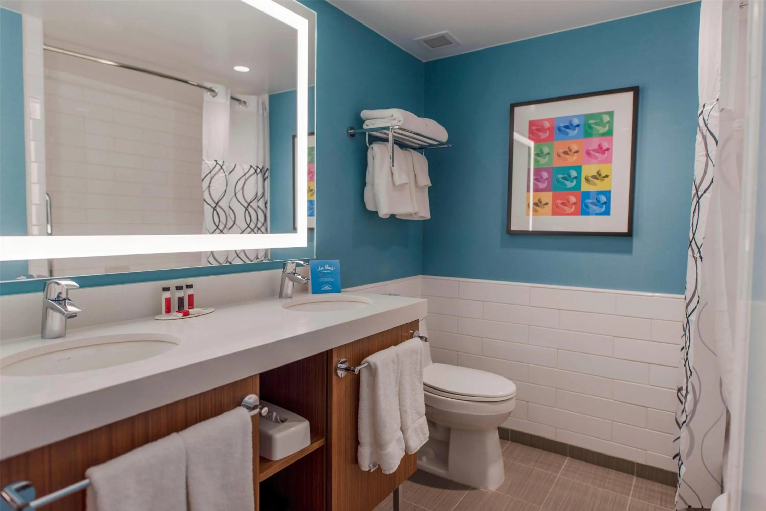 Bathroom in Howard Johnson by Wyndham Anaheim Hotel & Water Playground