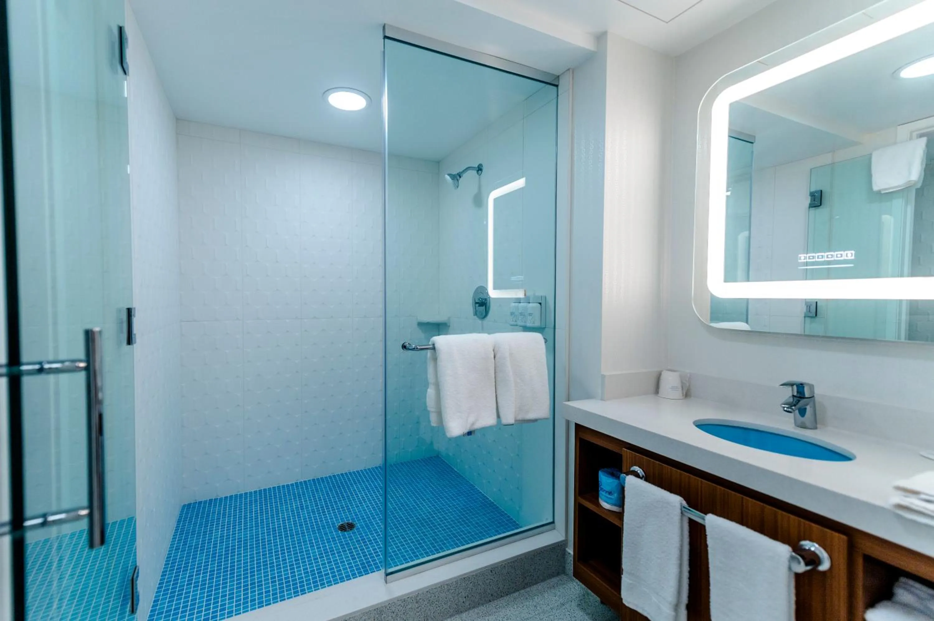 Shower in Howard Johnson by Wyndham Anaheim Hotel & Water Playground