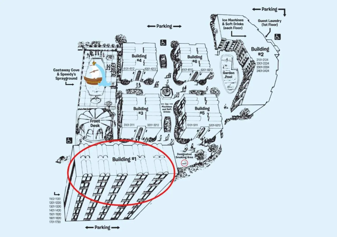 Property building in Howard Johnson by Wyndham Anaheim Hotel & Water Playground