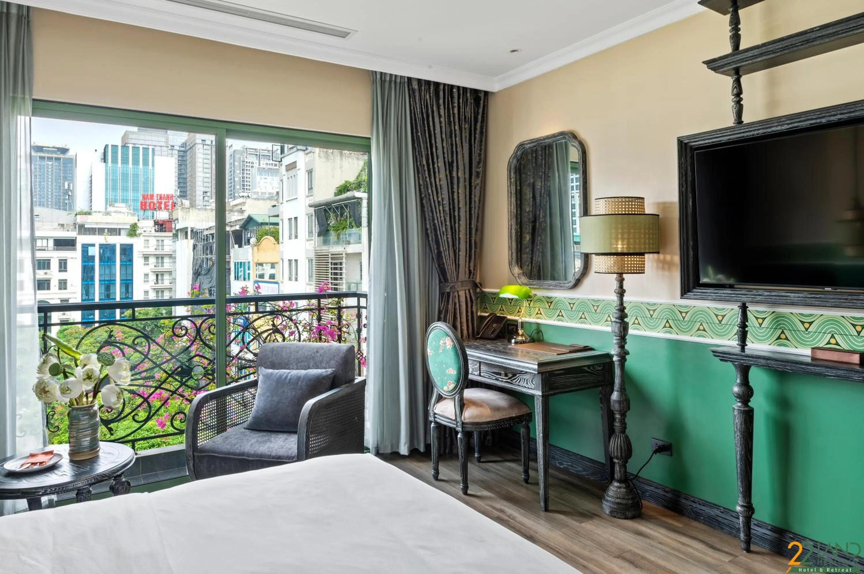 Communal lounge/ TV room, Bed in 22Land Heritage Hotel & Retreat