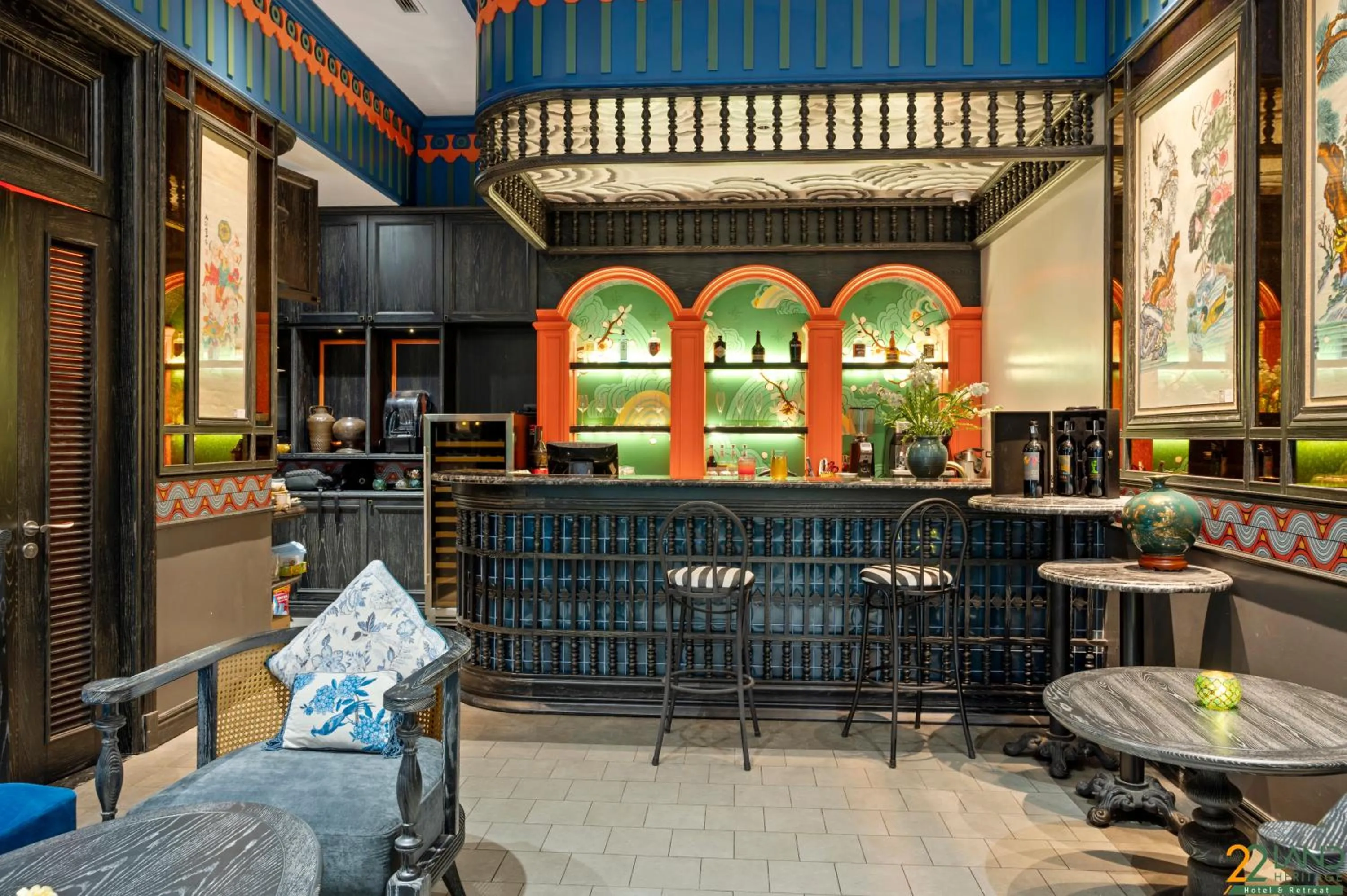 Seating area in 22Land Heritage Hotel & Retreat