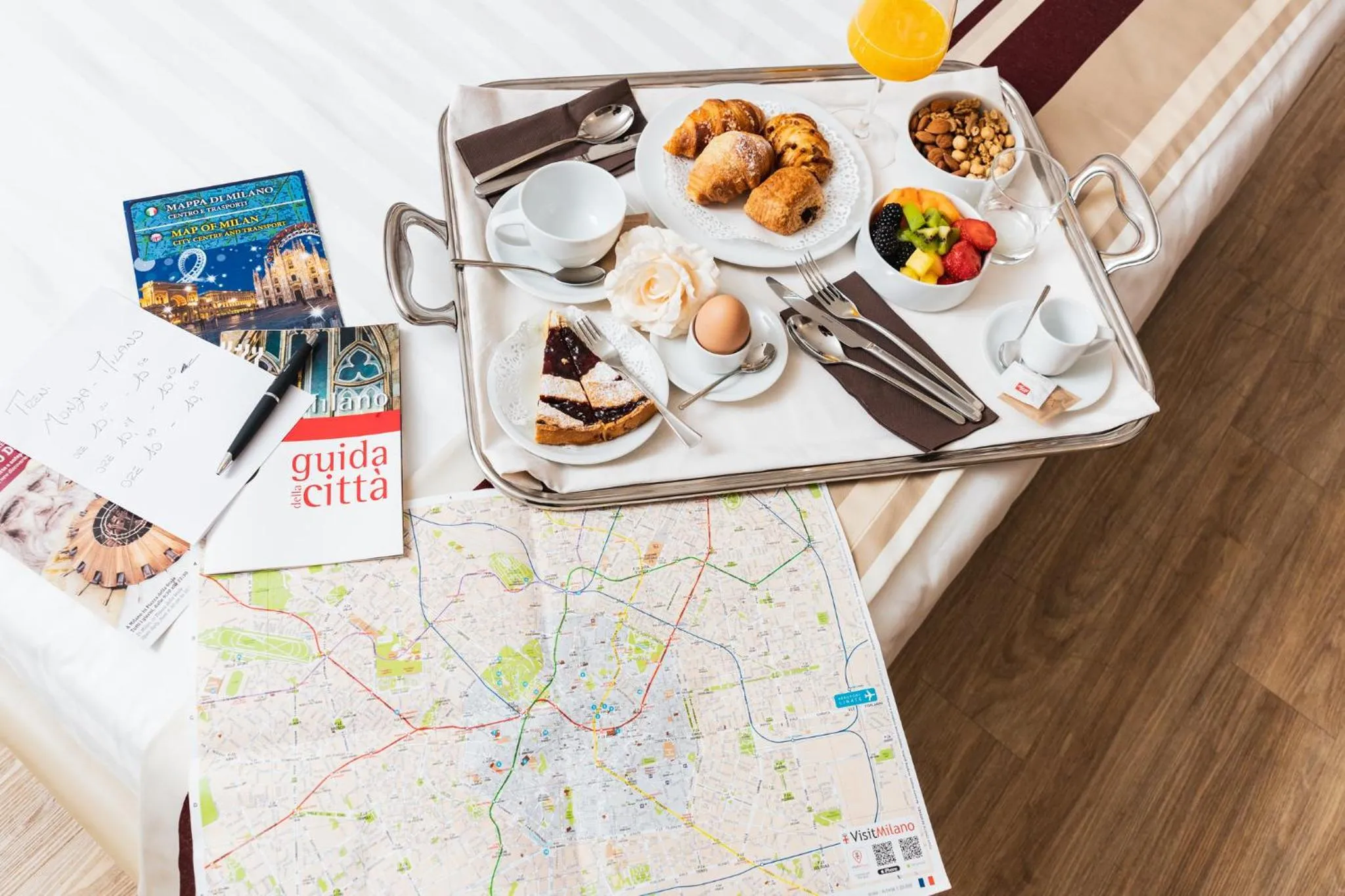 Continental breakfast in Hotel Royal Falcone